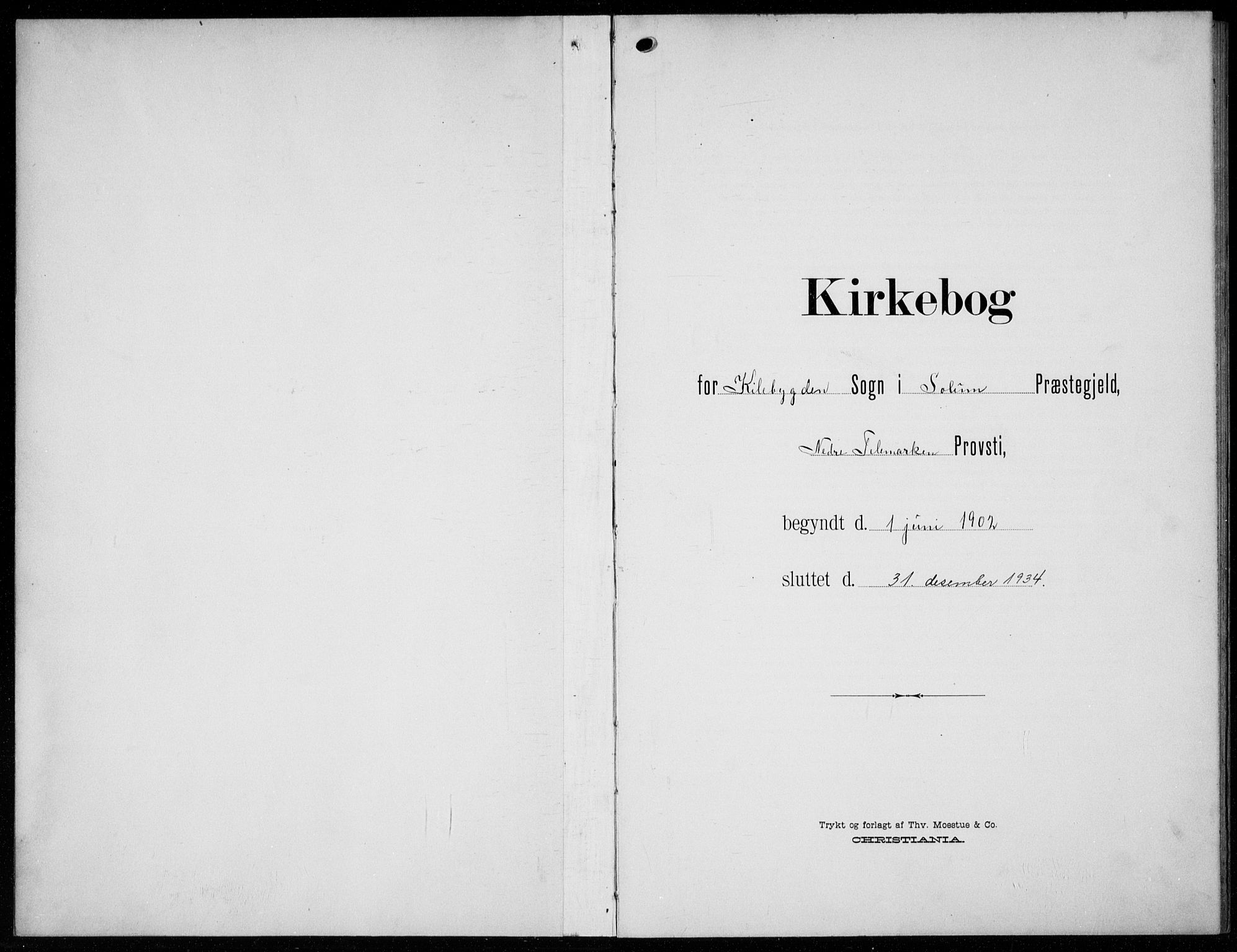 Solum kirkebøker, SAKO/A-306/G/Gc/L0002: Parish register (copy) no. III 2, 1902-1934