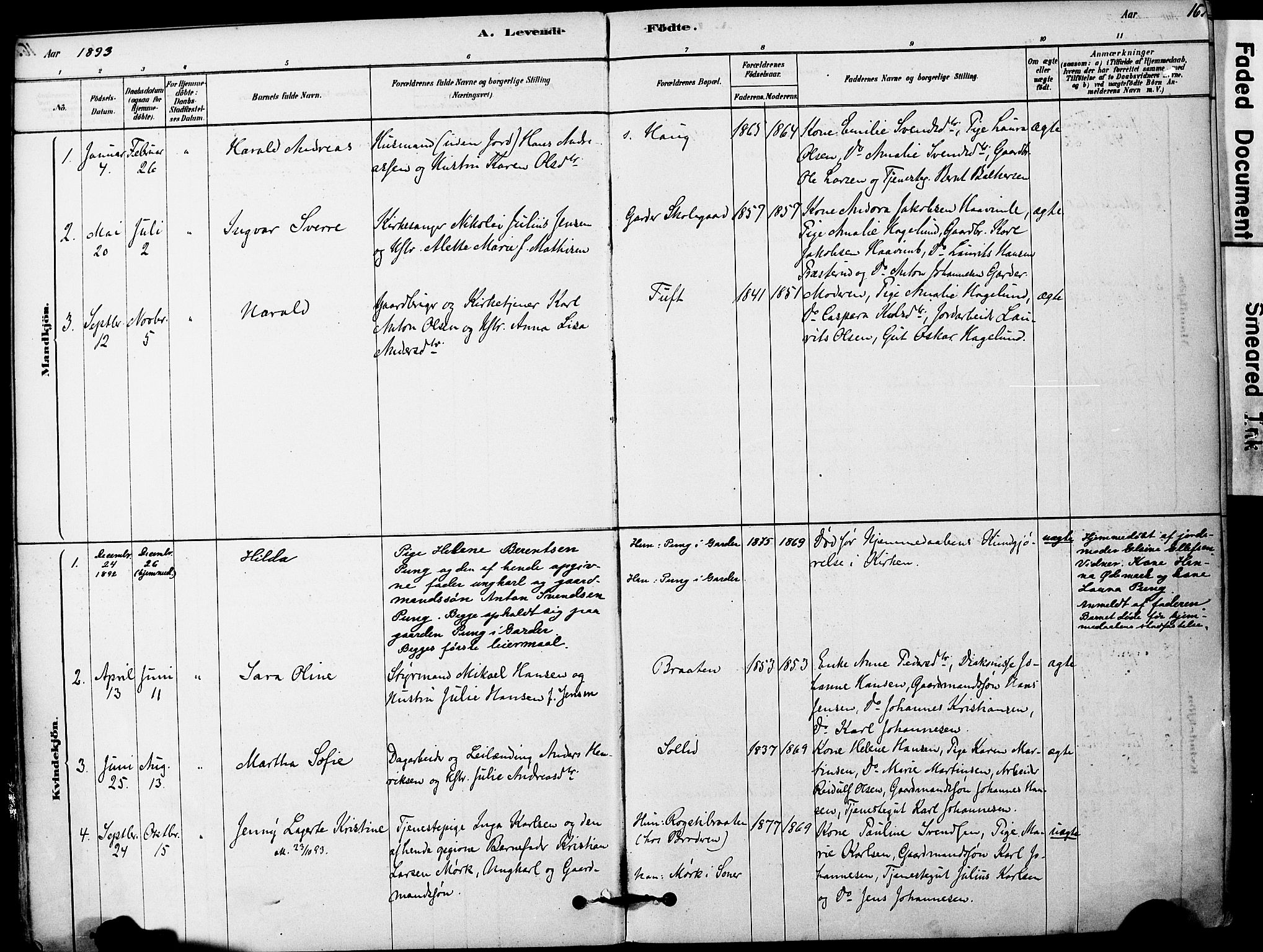 Vestby prestekontor Kirkebøker, AV/SAO-A-10893/F/Fa/L0011: Parish register (official) no. I 11, 1878-1913, p. 16