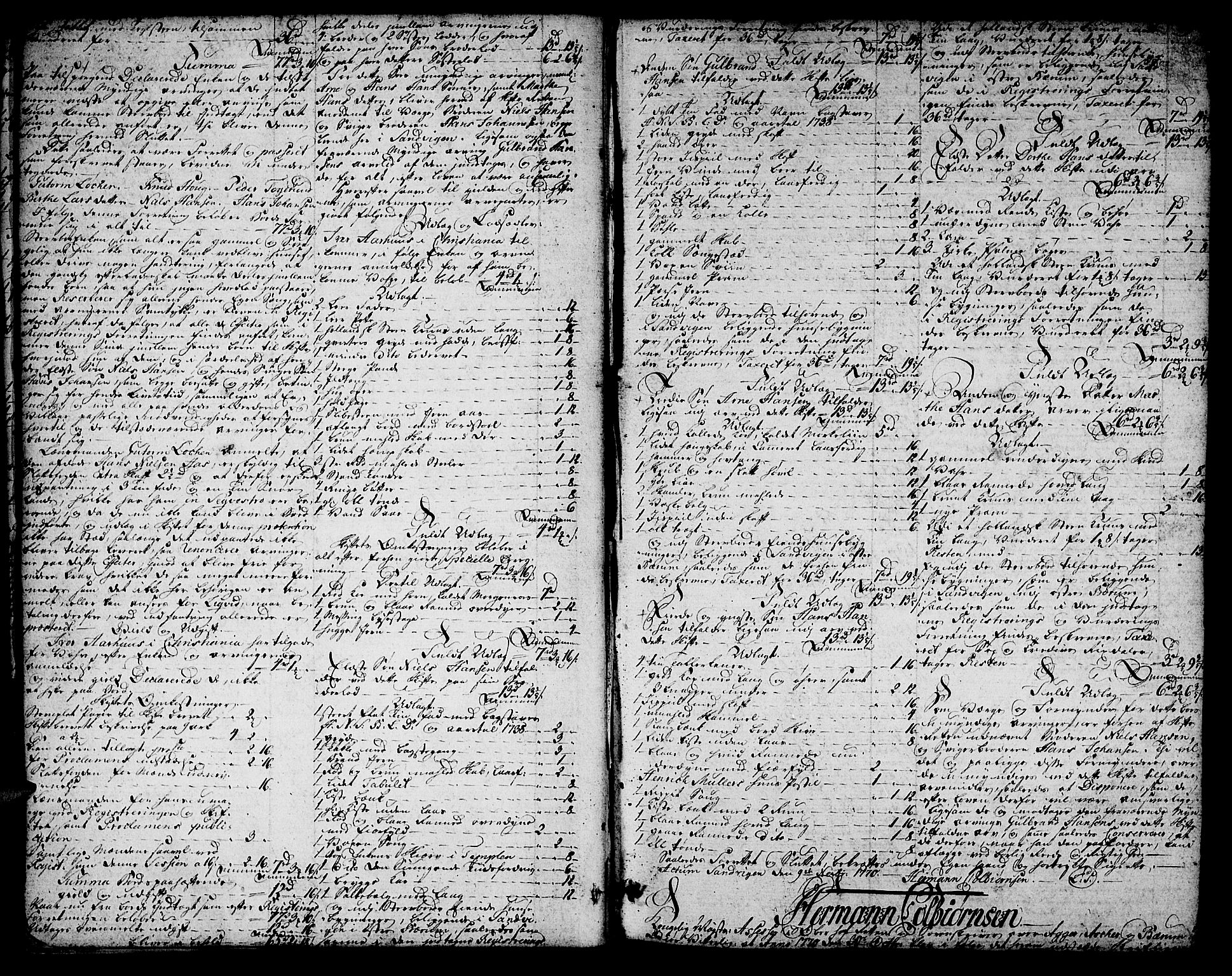 Aker sorenskriveri, AV/SAO-A-10895/H/Hb/L0013a: Skifteprotokoll, 1770-1780, p. 8b-9a