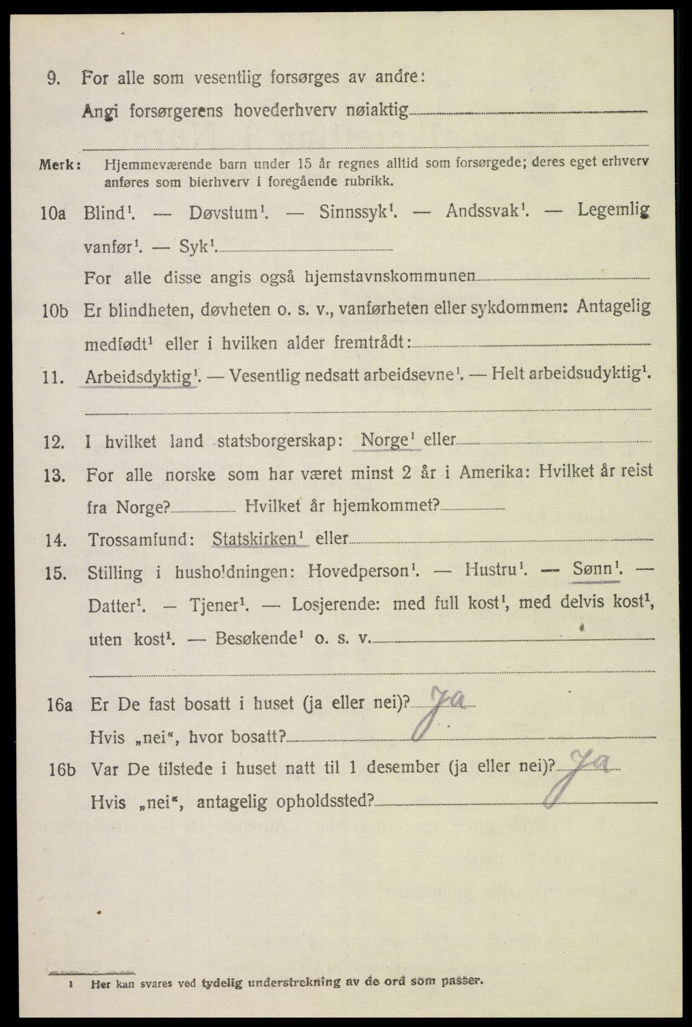 SAH, 1920 census for Furnes, 1920, p. 1828