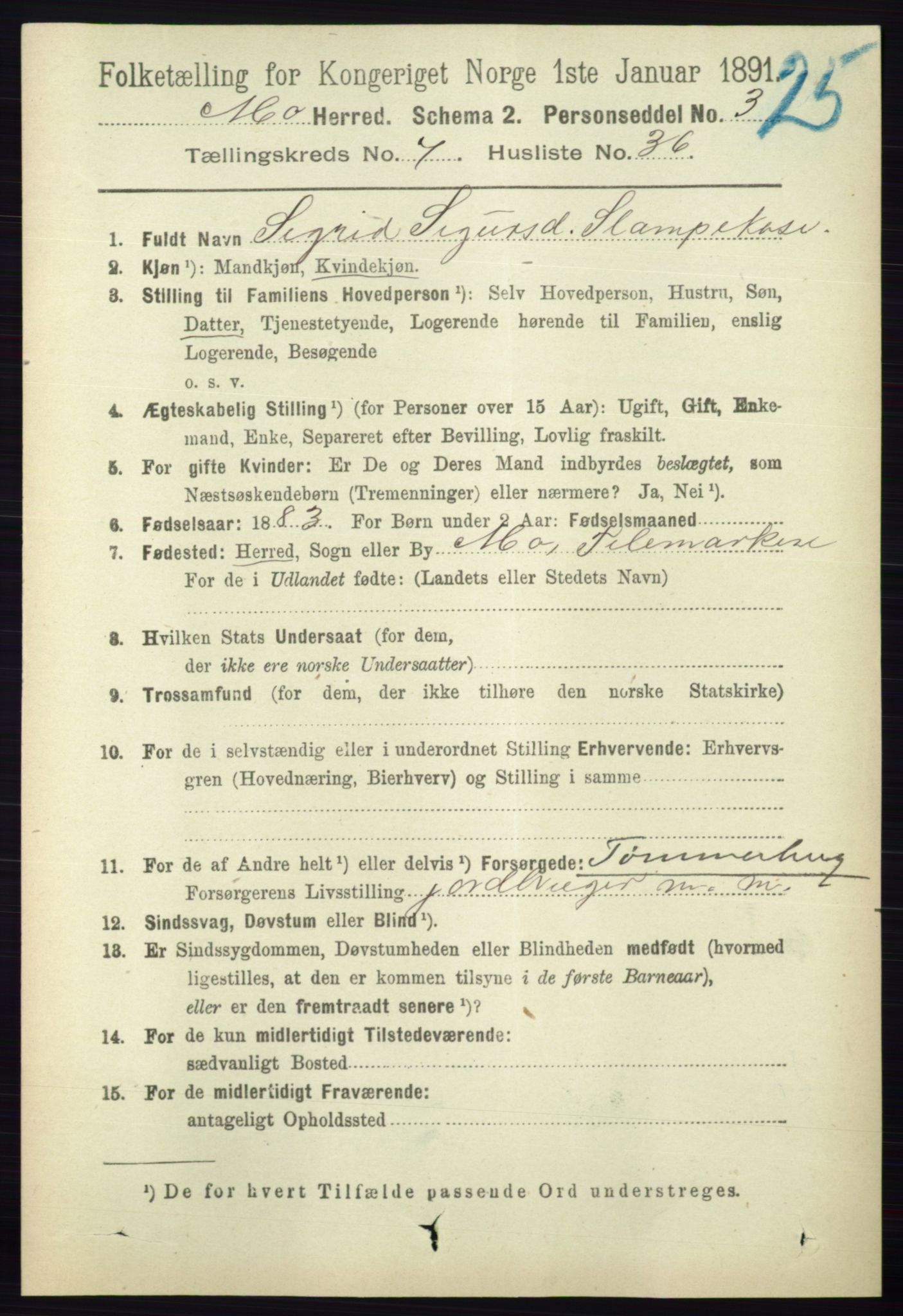 RA, 1891 census for 0832 Mo, 1891, p. 1987