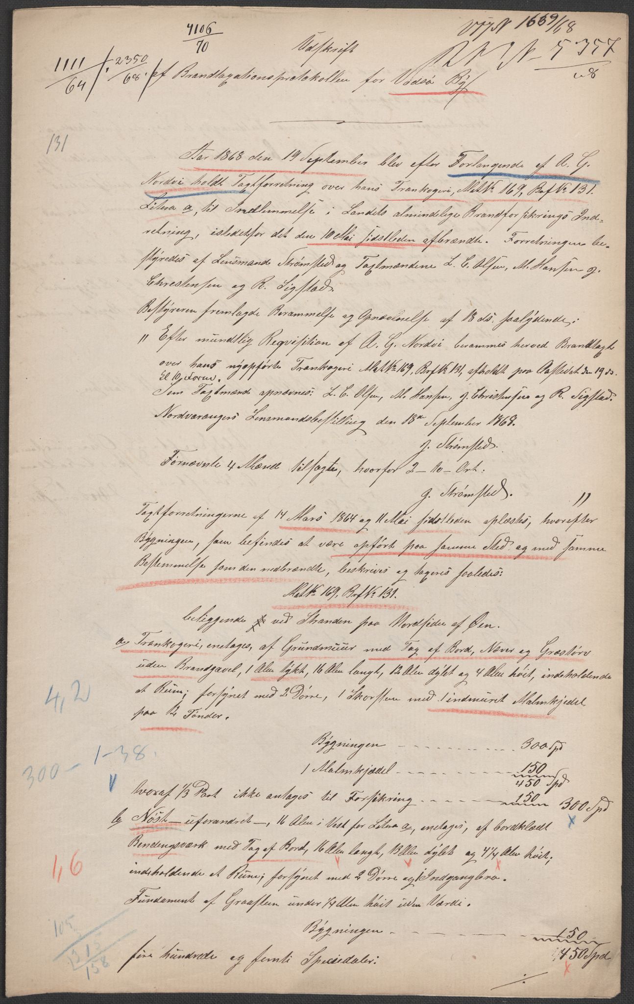 Norges Brannkasse, AV/RA-S-1549/E/Eu/L0010: Branntakster for Vadsø by, 1854-1949, p. 456