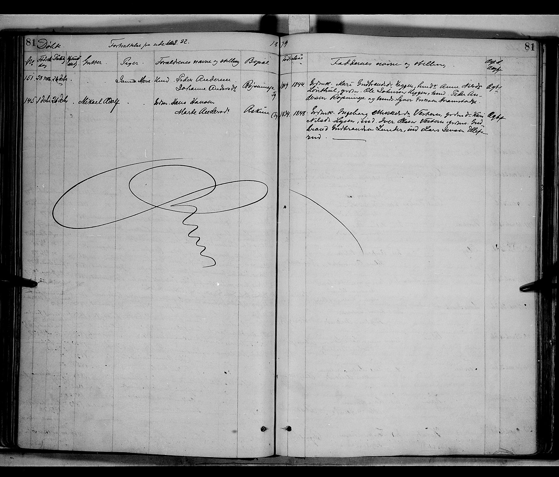 Gran prestekontor, SAH/PREST-112/H/Ha/Haa/L0013: Parish register (official) no. 13, 1875-1879, p. 81