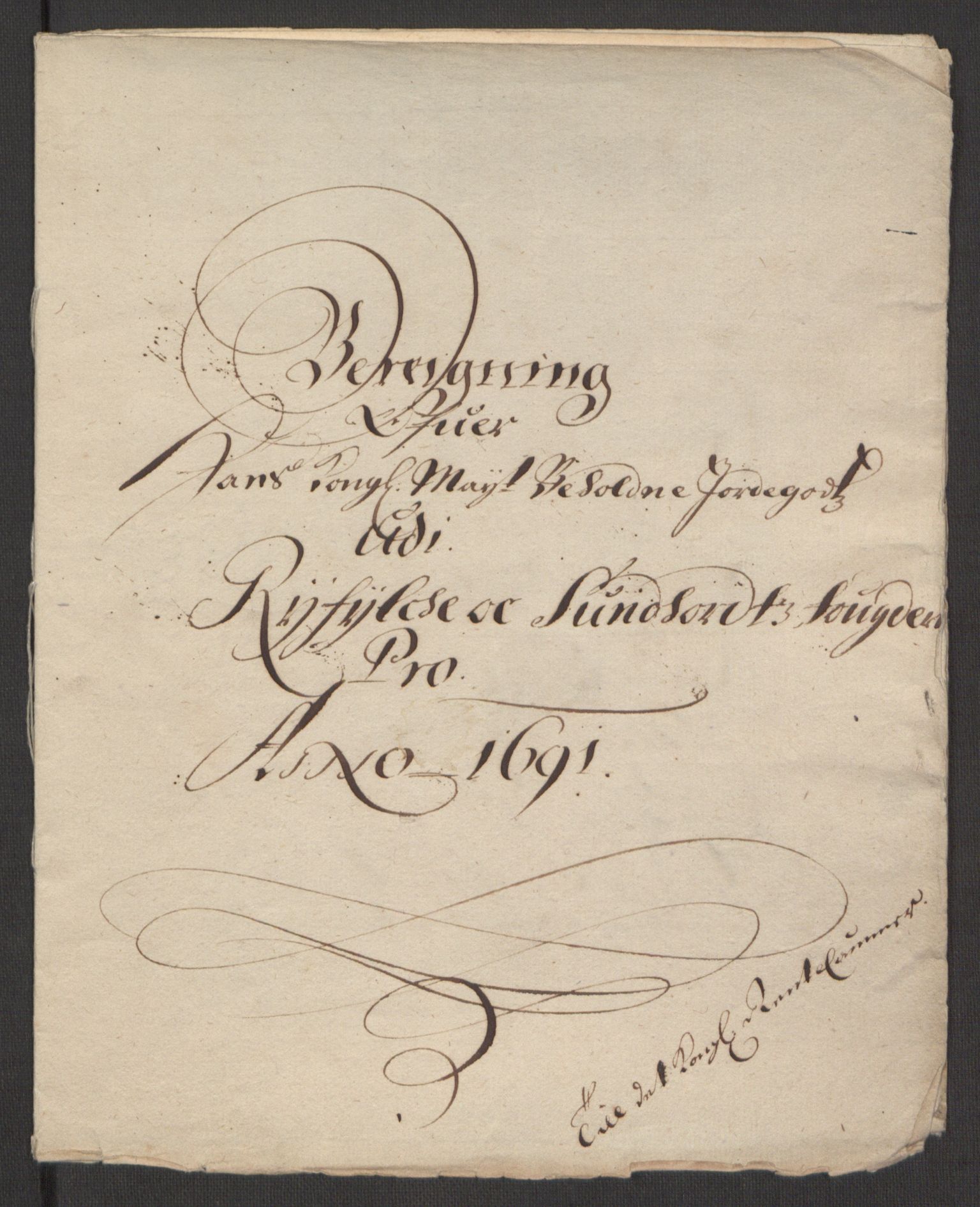Rentekammeret inntil 1814, Reviderte regnskaper, Fogderegnskap, RA/EA-4092/R48/L2973: Fogderegnskap Sunnhordland og Hardanger, 1691-1692, p. 12