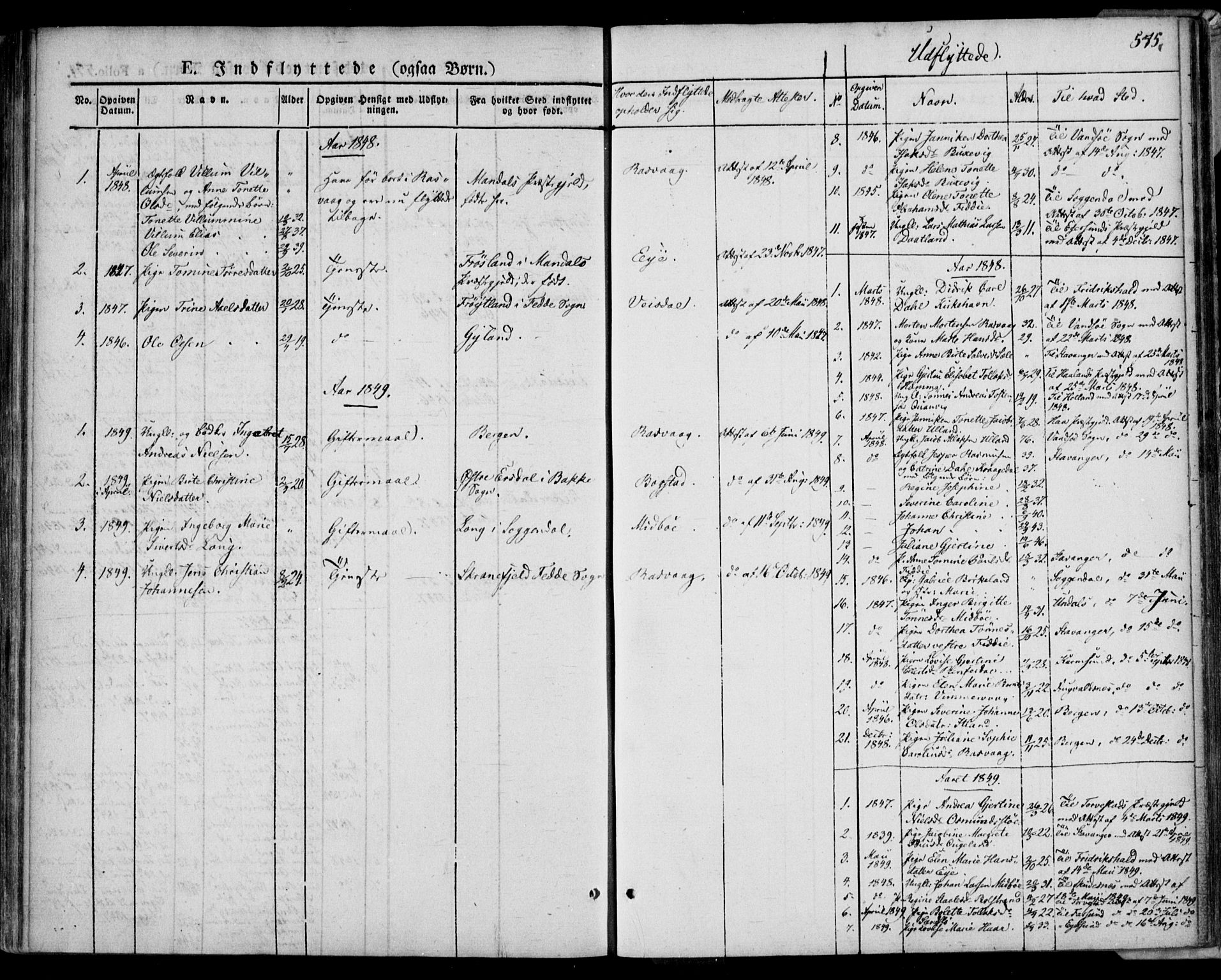 Flekkefjord sokneprestkontor, AV/SAK-1111-0012/F/Fa/Fac/L0004: Parish register (official) no. A 4, 1841-1849, p. 575