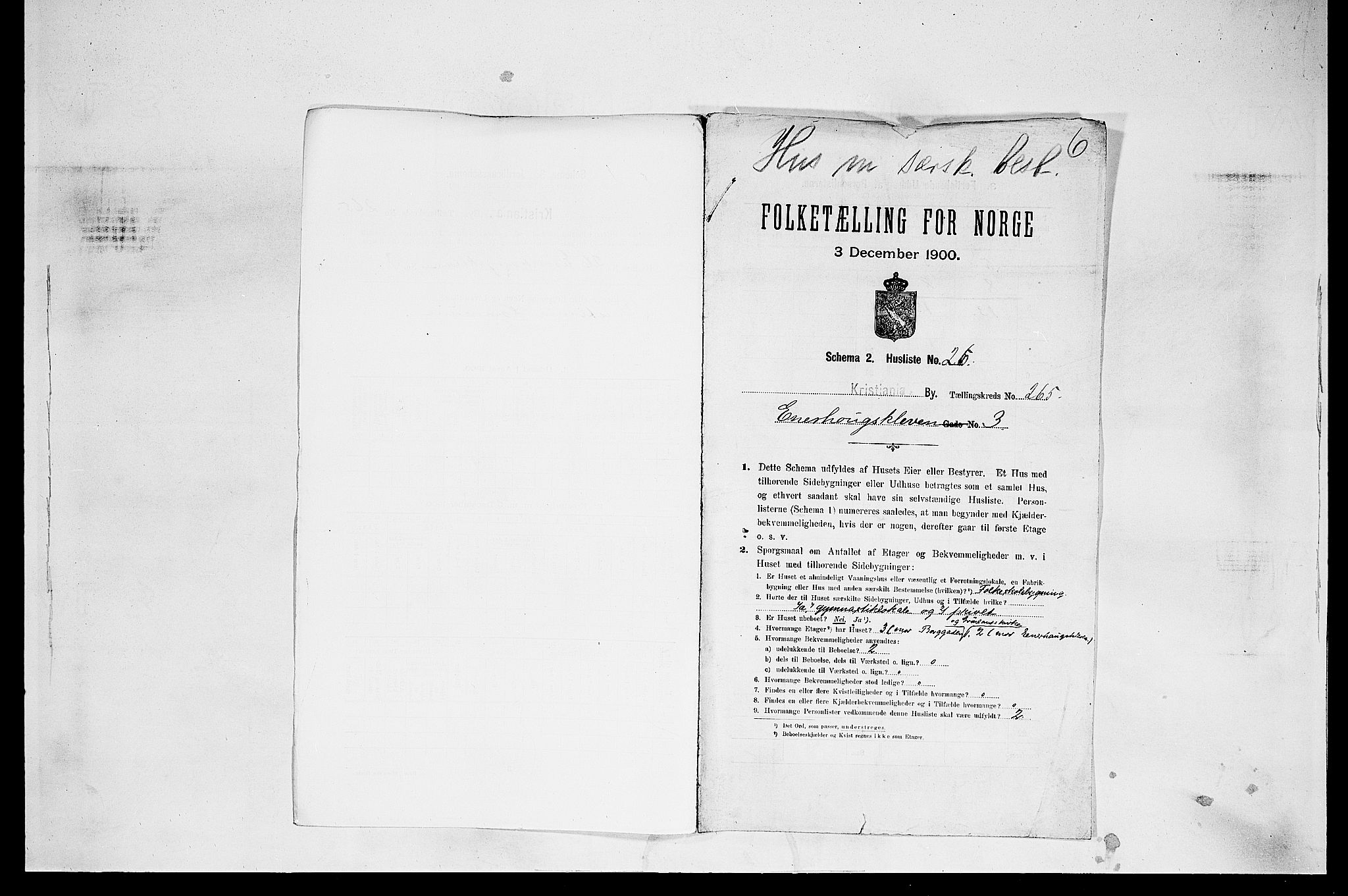 SAO, 1900 census for Kristiania, 1900, p. 20157