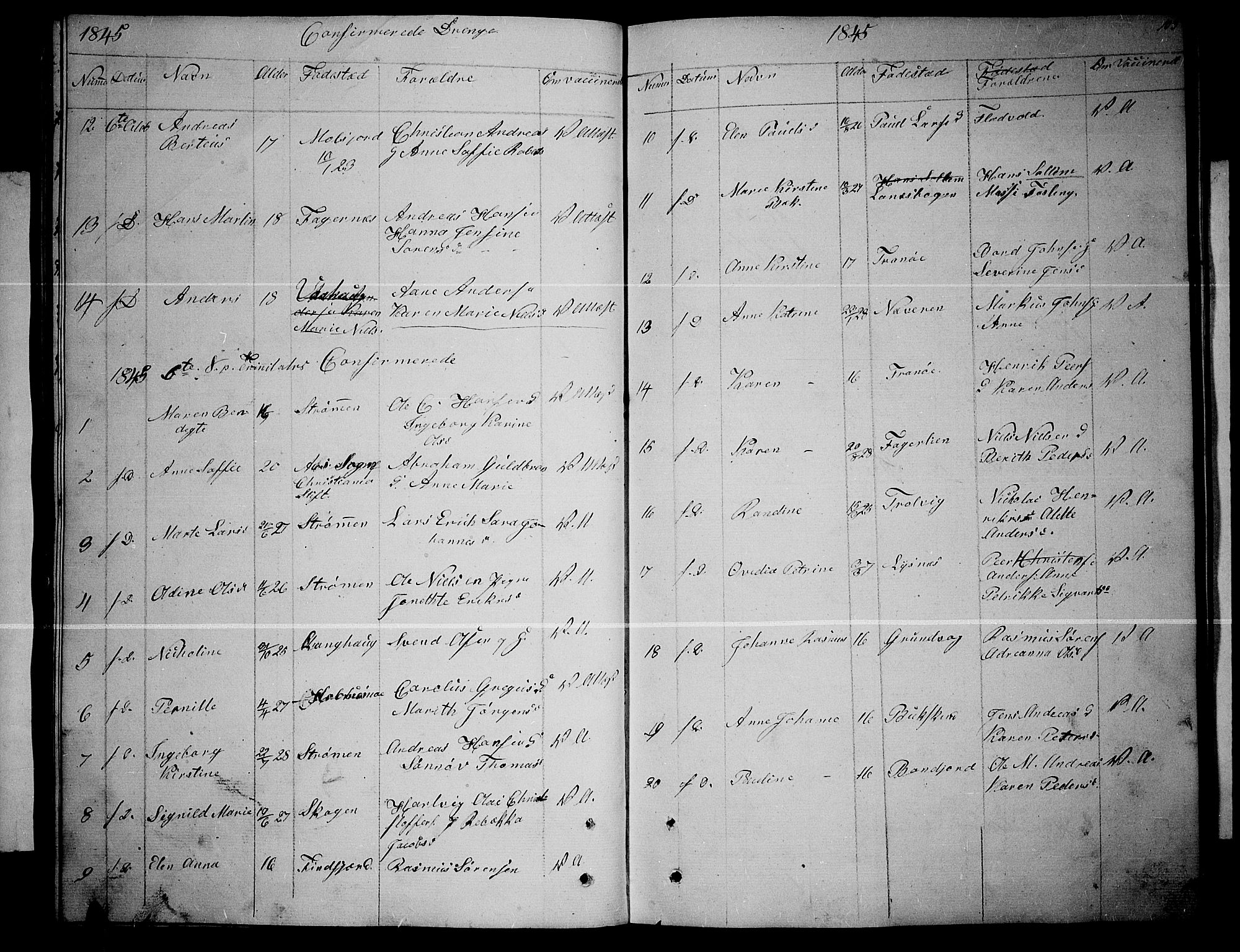 Lenvik sokneprestembete, SATØ/S-1310/H/Ha/Hab/L0003klokker: Parish register (copy) no. 3, 1844-1858, p. 103