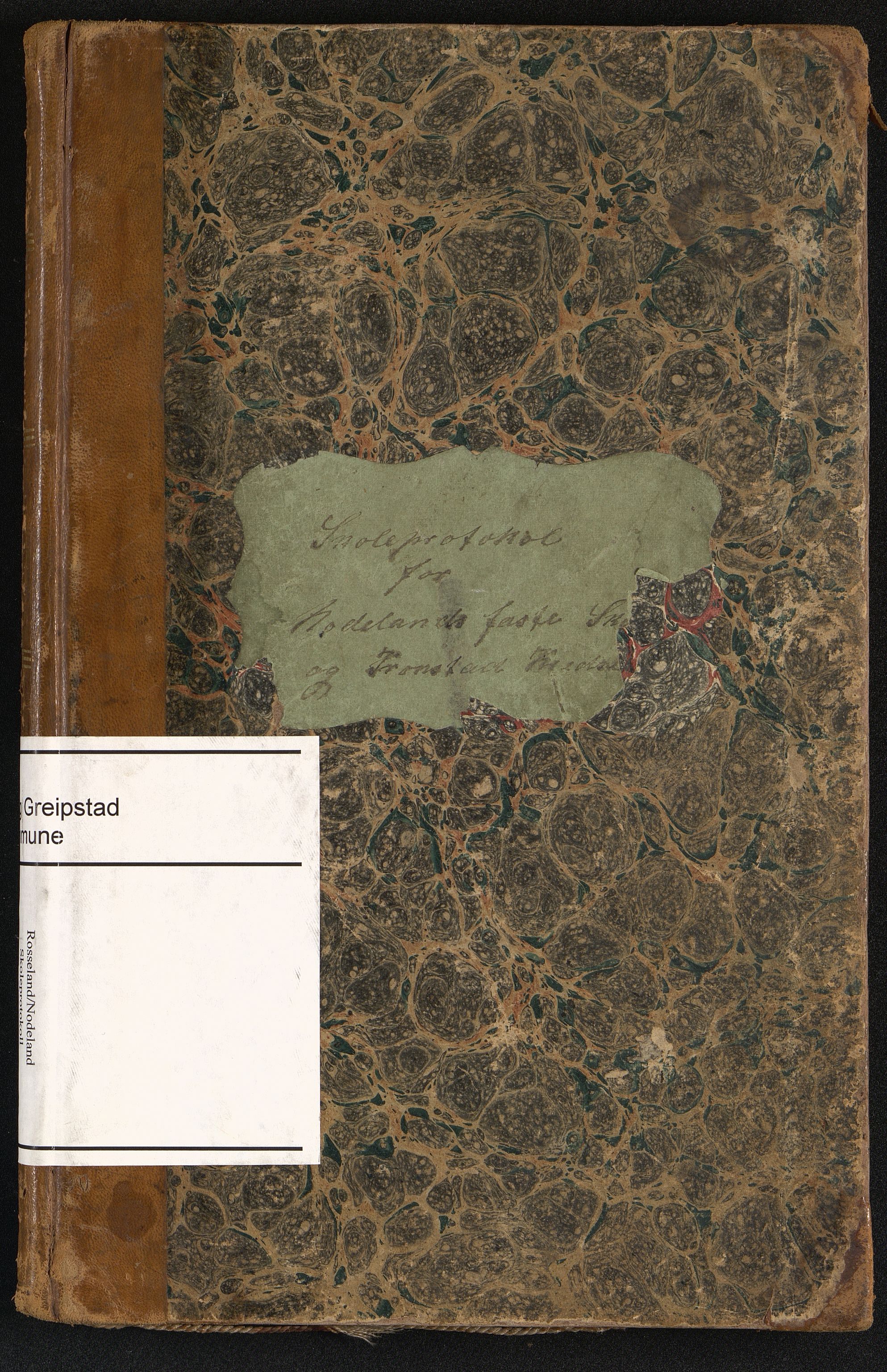 Søgne og Greipstad kommune - Rosseland og Nodeland Krets, IKAV/1018SG560/H/L0001: Skoleprotokoll, 1864-1887