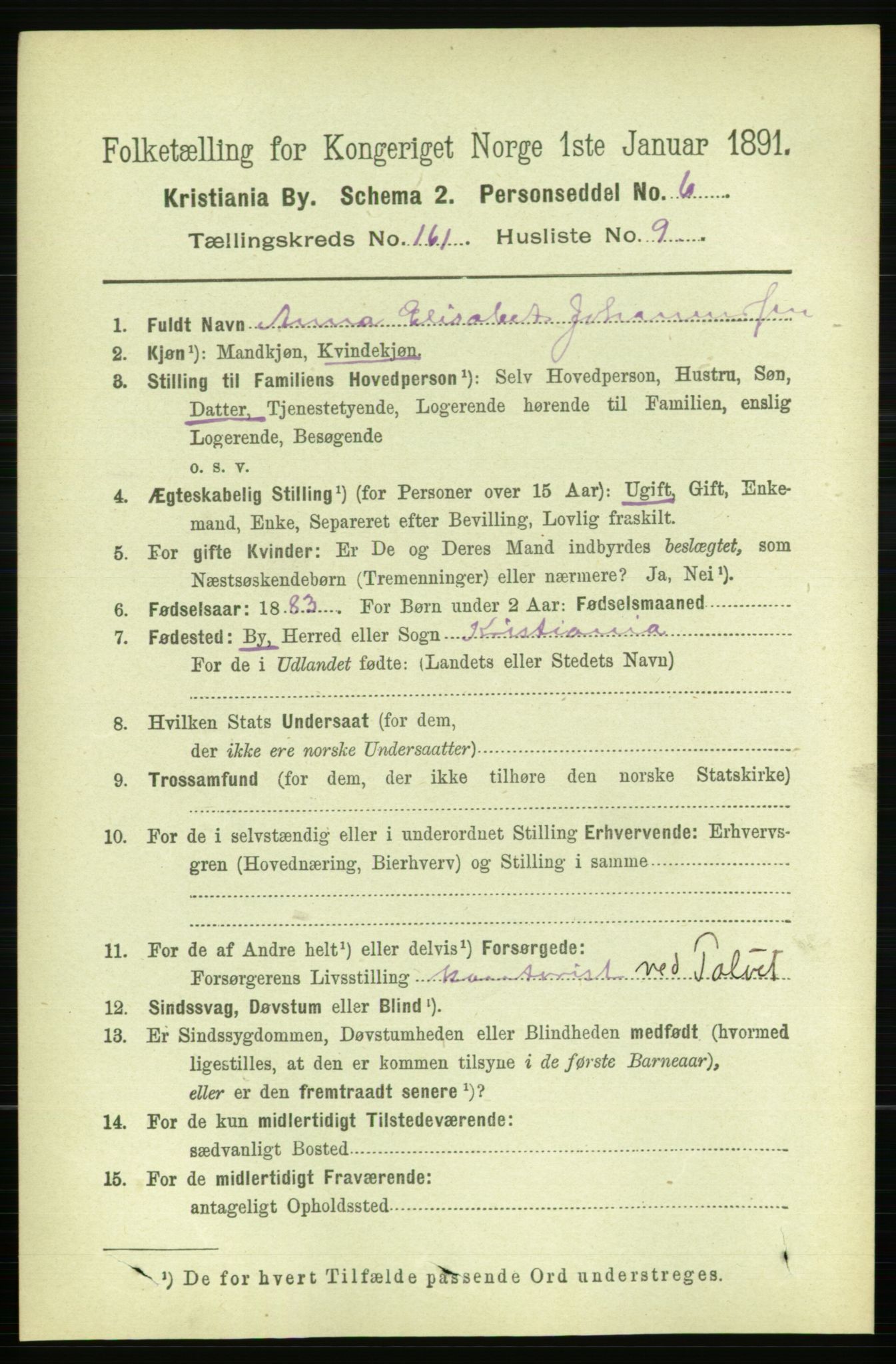 RA, 1891 census for 0301 Kristiania, 1891, p. 91776