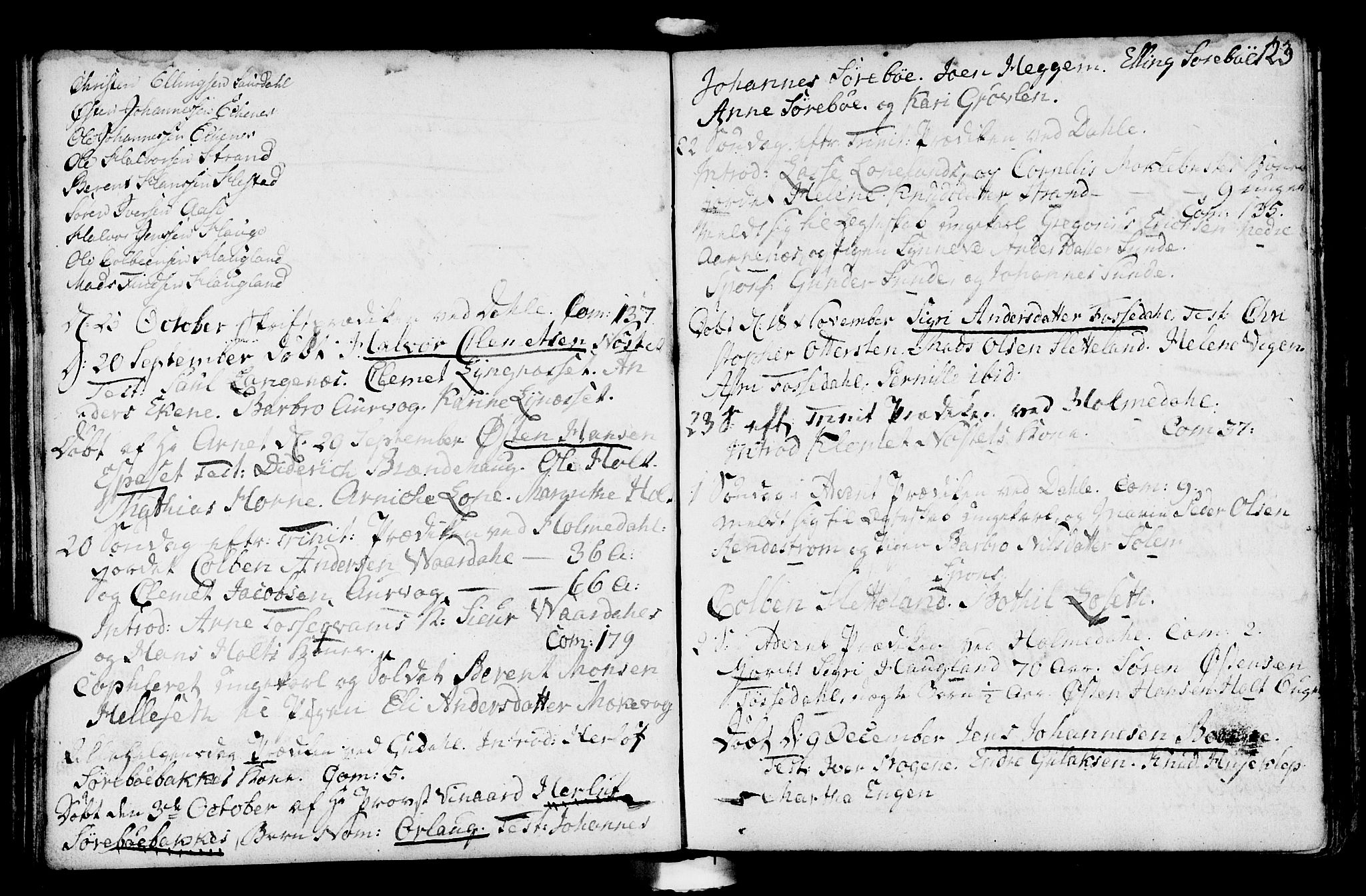 Fjaler sokneprestembete, SAB/A-79801/H/Haa/Haaa/L0003: Parish register (official) no. A 3, 1799-1814, p. 123