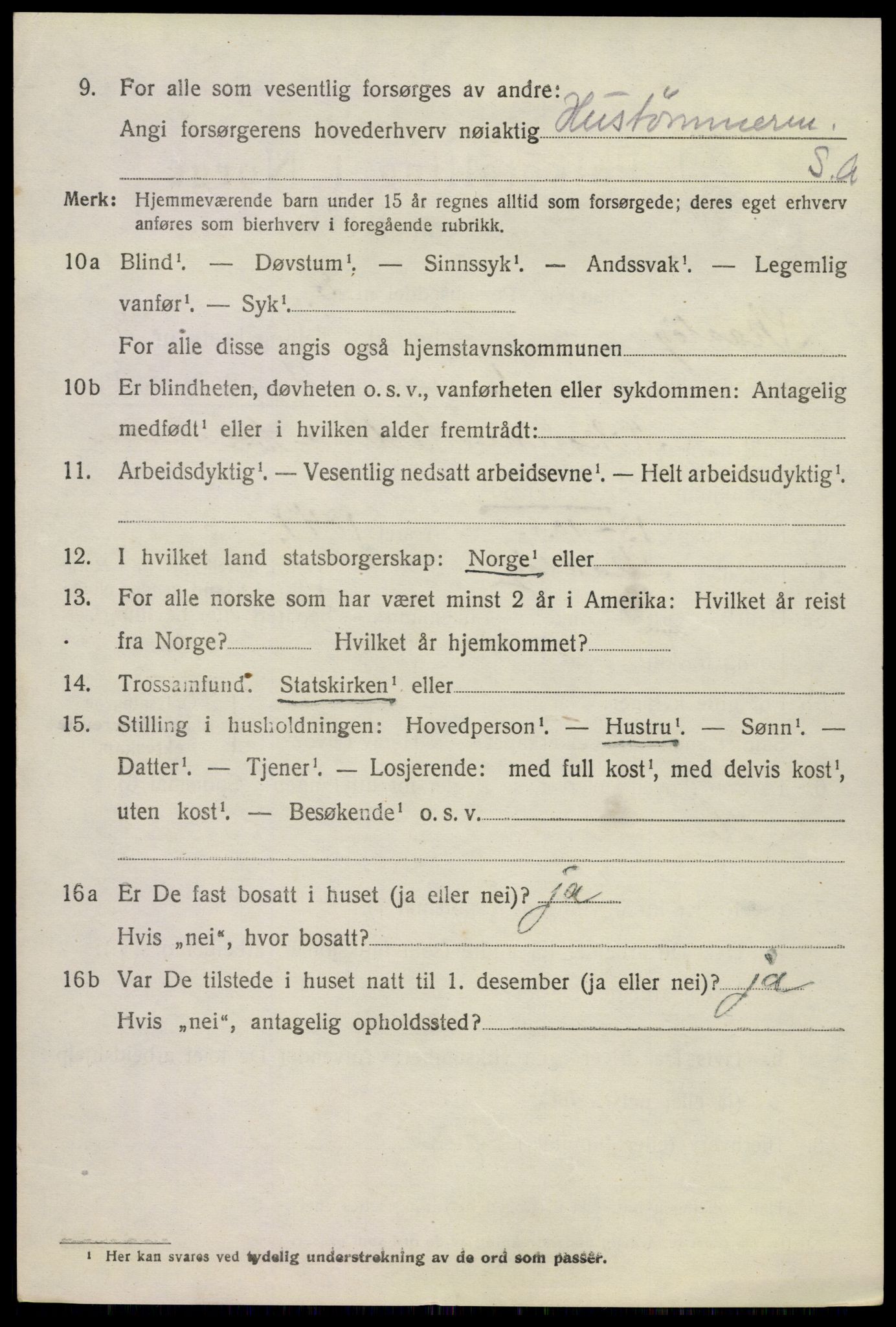 SAKO, 1920 census for Skåtøy, 1920, p. 2793