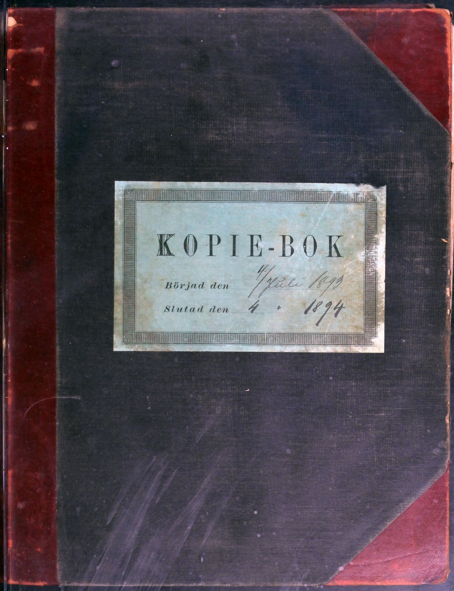 A/S Sulitjelma Gruber, AIN/NA052/B/Ba/L0006: Kopibok - Diverse adressater, 1893-1894