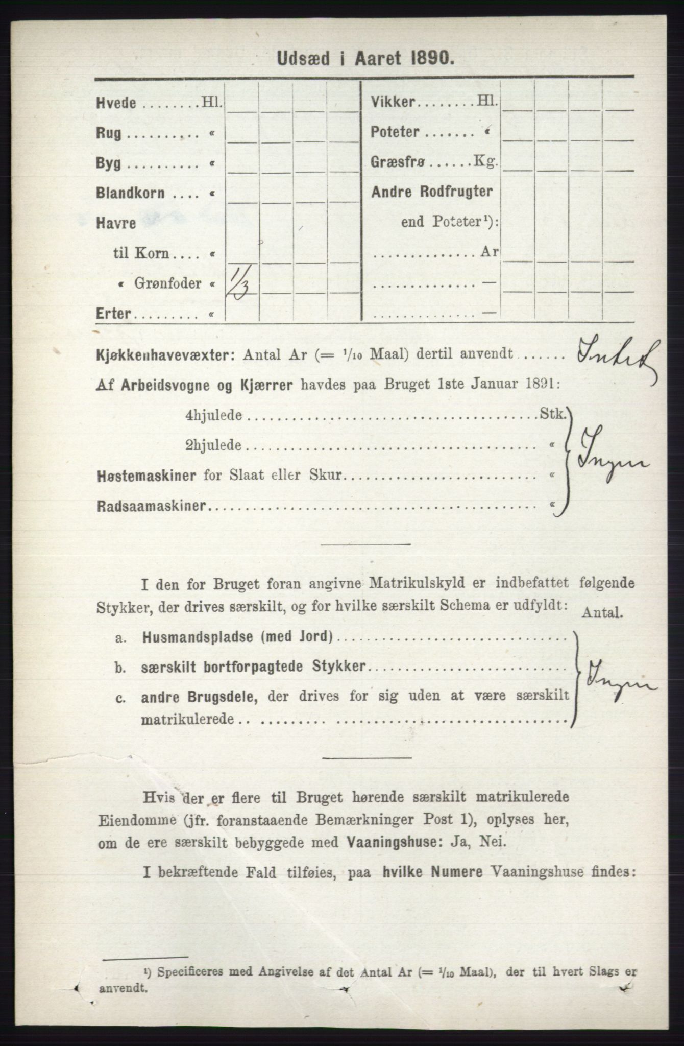 RA, 1891 census for 0438 Lille Elvedalen, 1891, p. 4281