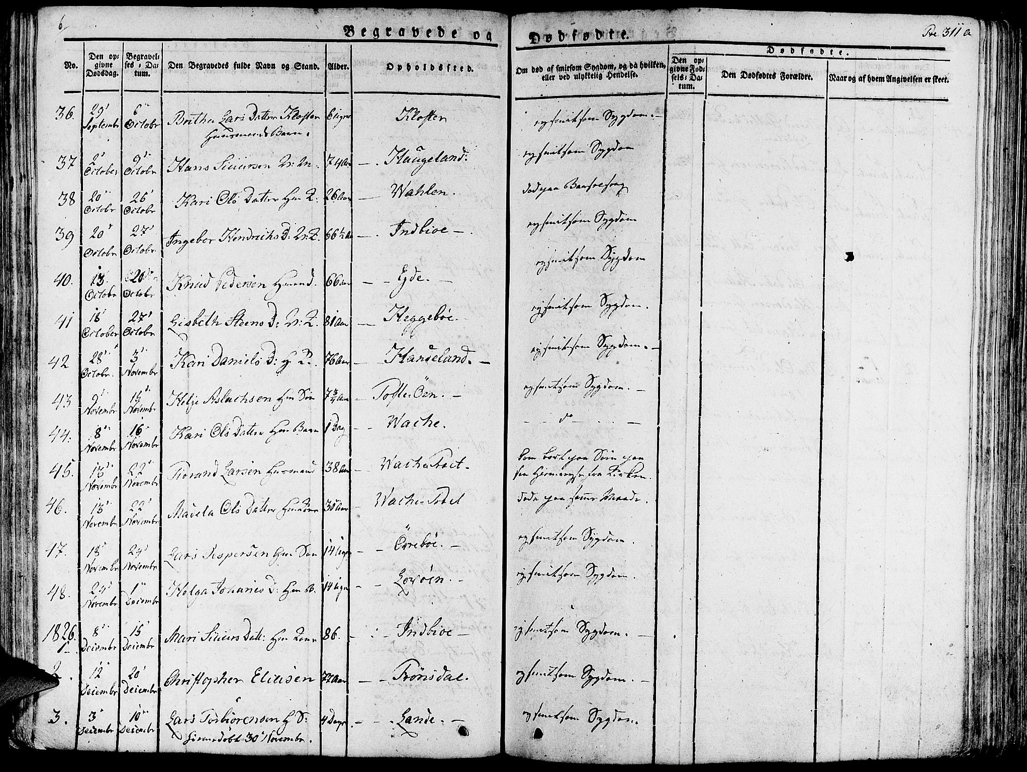 Fjelberg sokneprestembete, SAB/A-75201/H/Haa: Parish register (official) no. A 5, 1822-1834, p. 311
