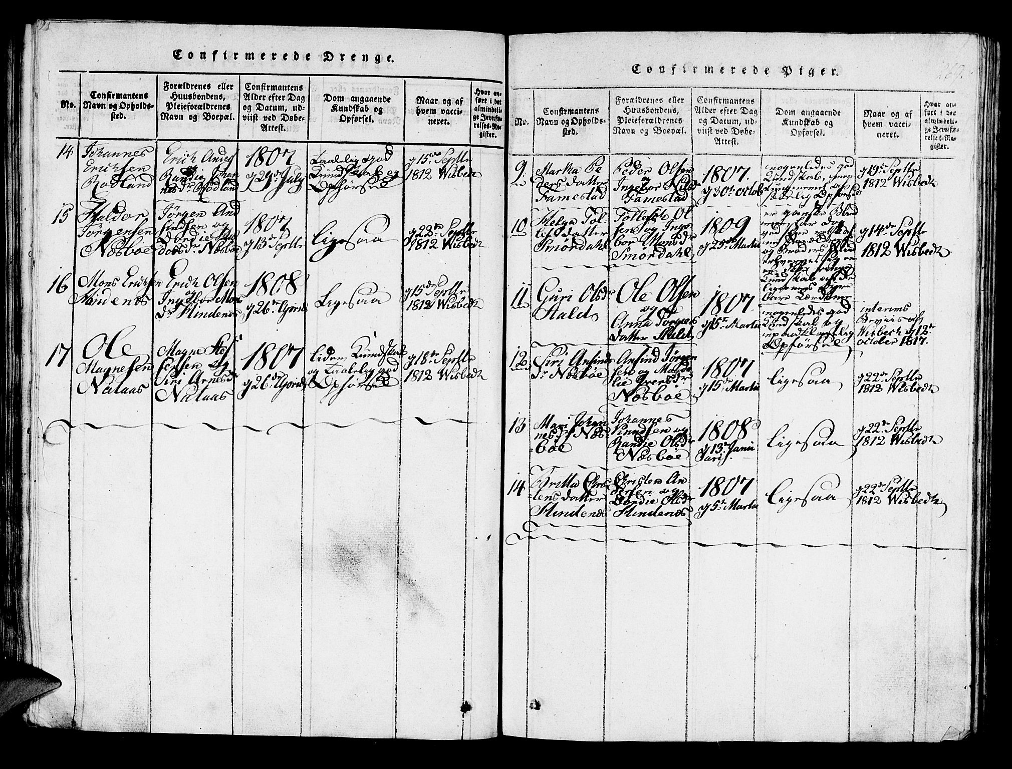 Lindås Sokneprestembete, SAB/A-76701/H/Haa: Parish register (official) no. A 7, 1816-1823, p. 269