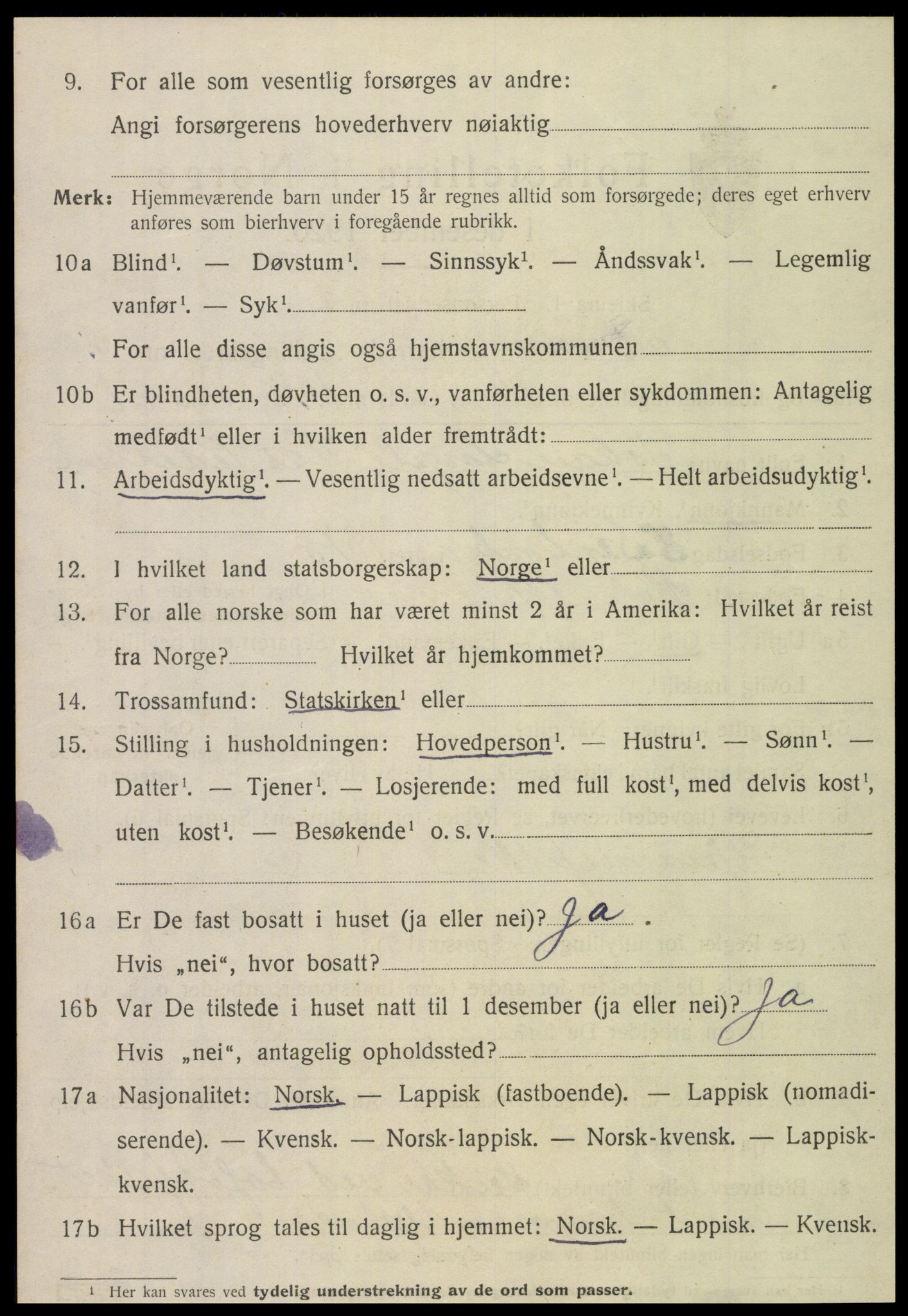 SAT, 1920 census for Brønnøy, 1920, p. 3753