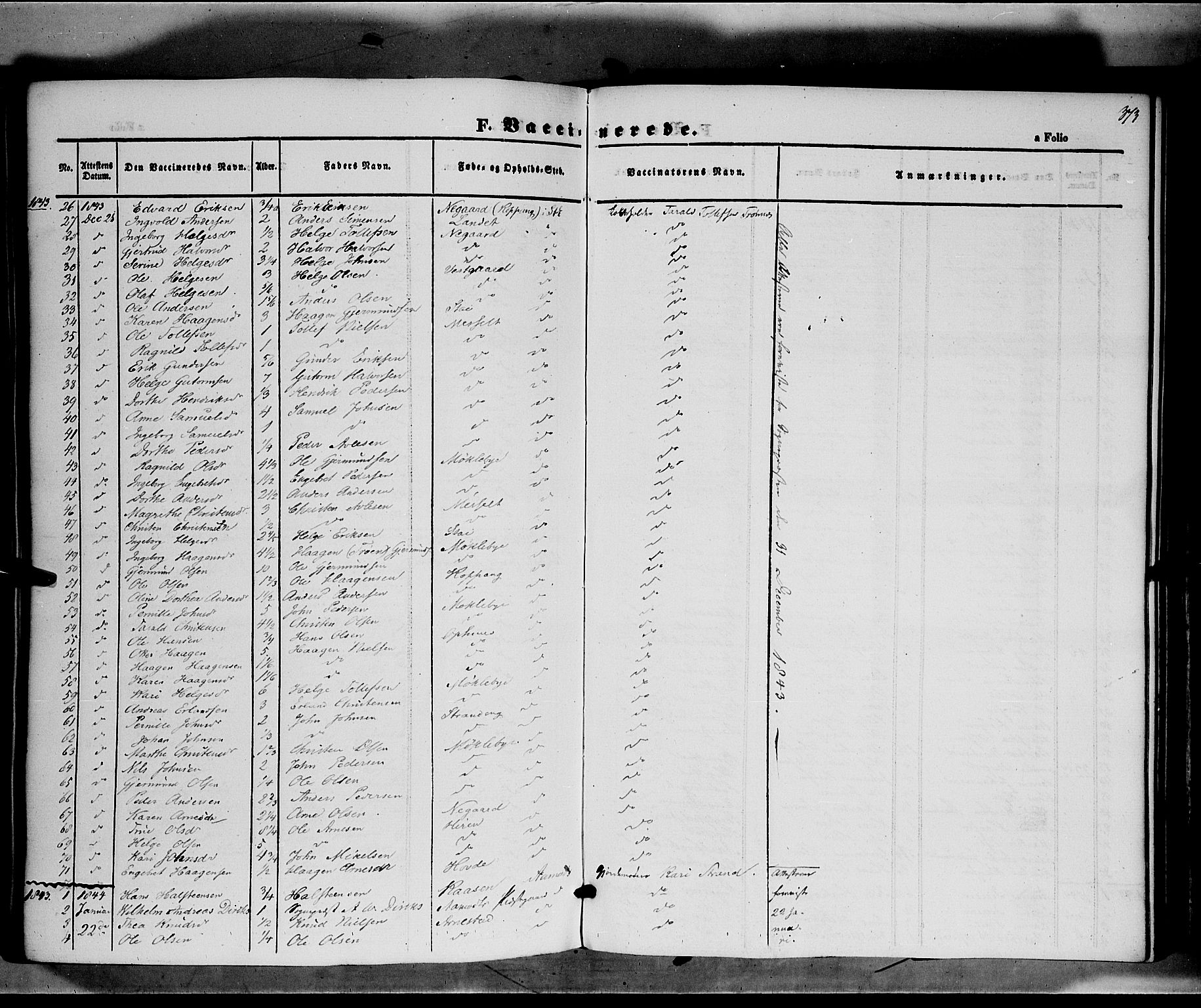 Åmot prestekontor, Hedmark, SAH/PREST-056/H/Ha/Haa/L0006: Parish register (official) no. 6, 1842-1861, p. 373
