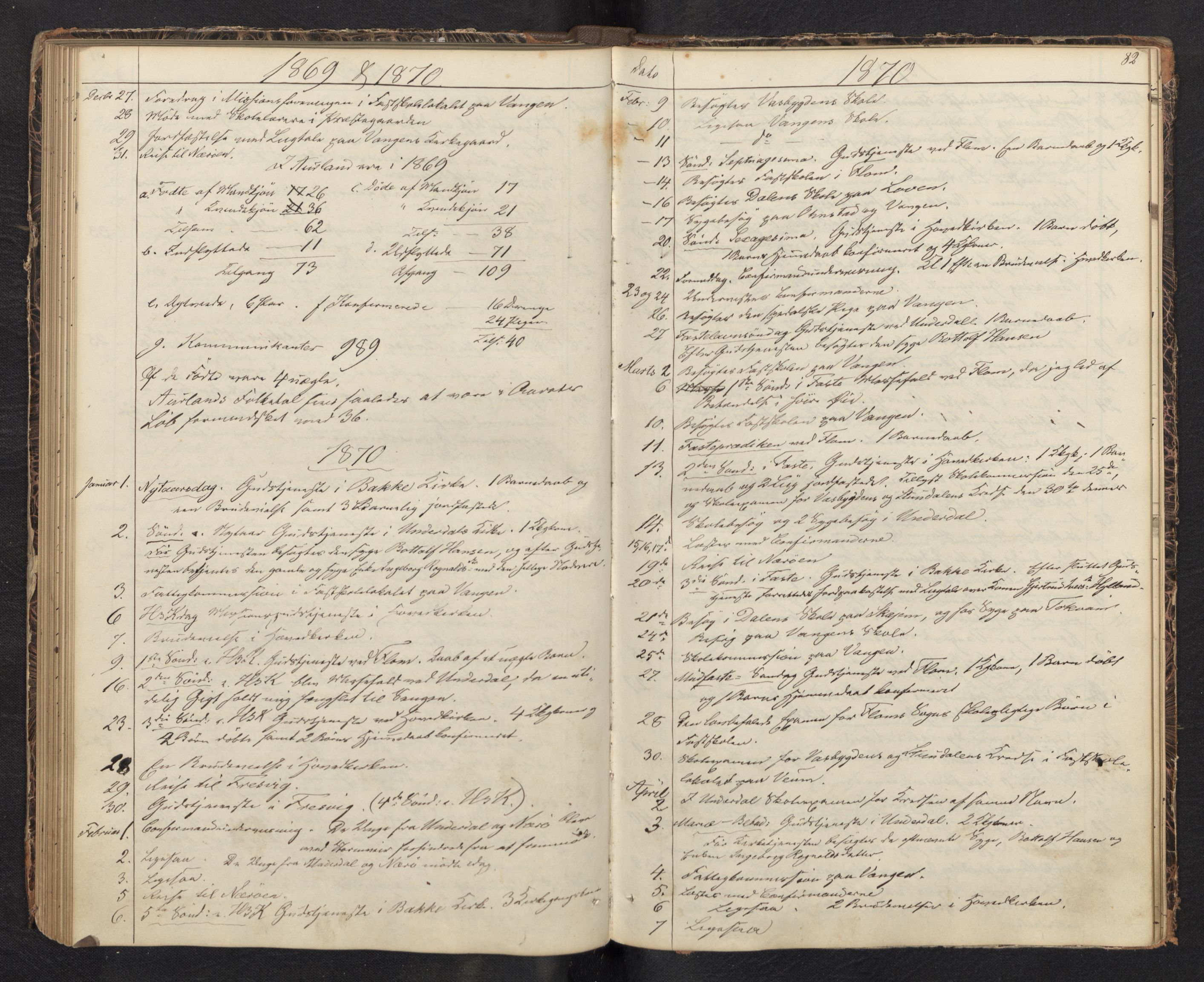 Aurland sokneprestembete, SAB/A-99937/H/Ha/Haf: Diary records no. F 0, 1844-1876, p. 81b-82a