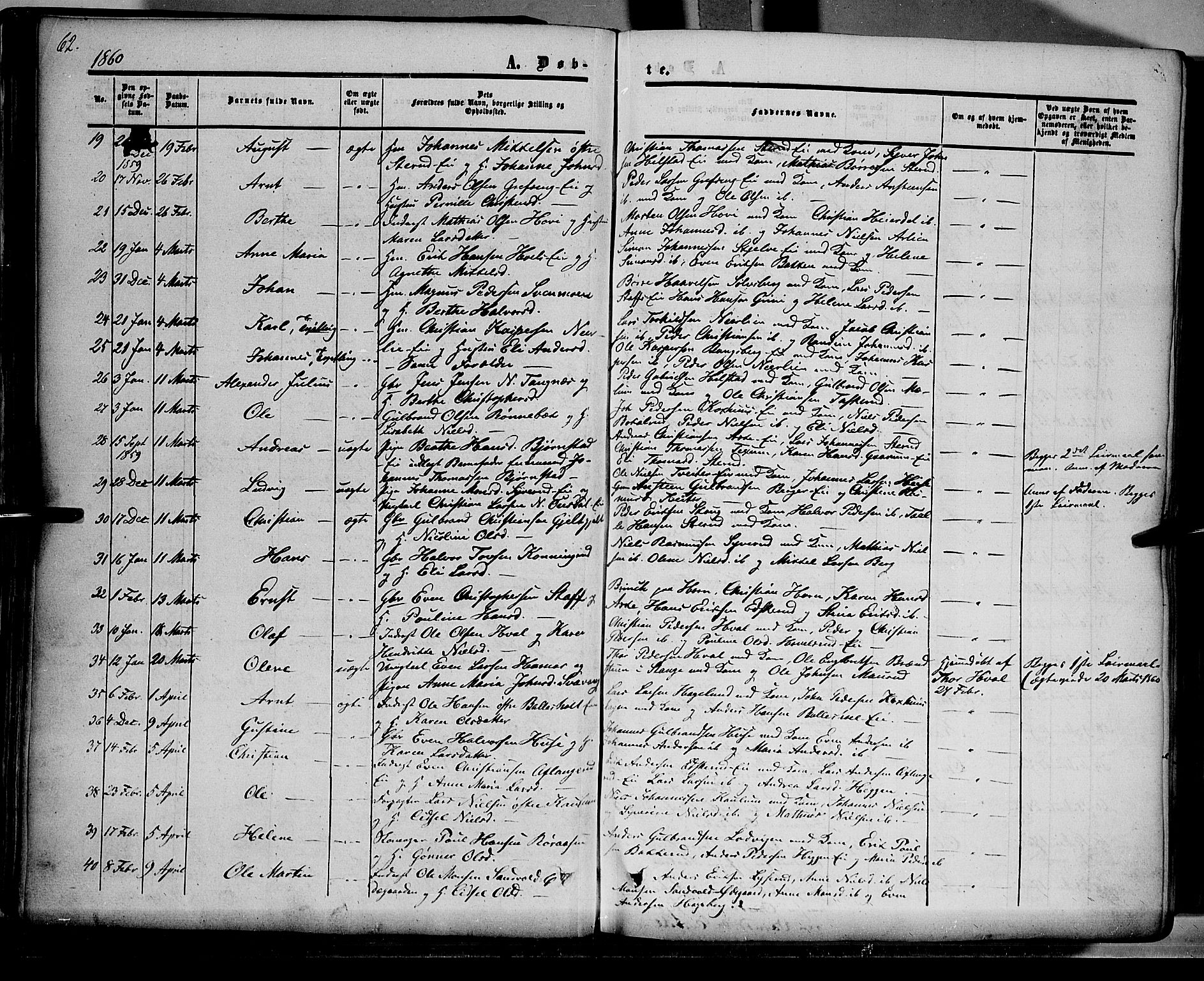 Nes prestekontor, Hedmark, AV/SAH-PREST-020/K/Ka/L0004: Parish register (official) no. 4, 1852-1886, p. 62