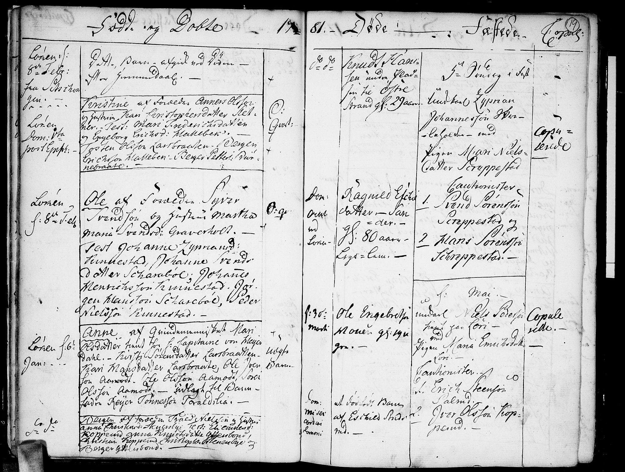 Høland prestekontor Kirkebøker, SAO/A-10346a/F/Fa/L0005: Parish register (official) no. I 5, 1780-1793, p. 19