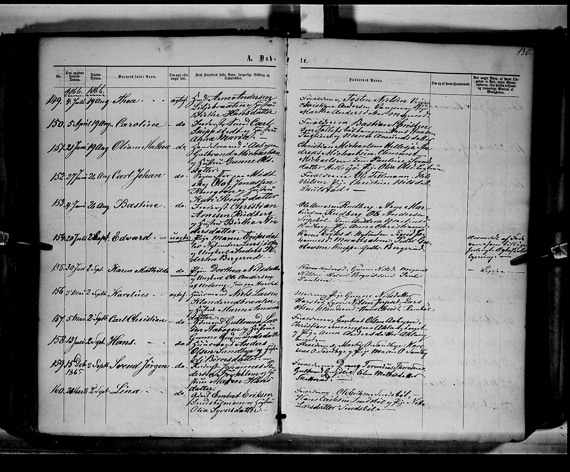 Eidskog prestekontor, AV/SAH-PREST-026/H/Ha/Haa/L0001: Parish register (official) no. 1, 1860-1867, p. 130