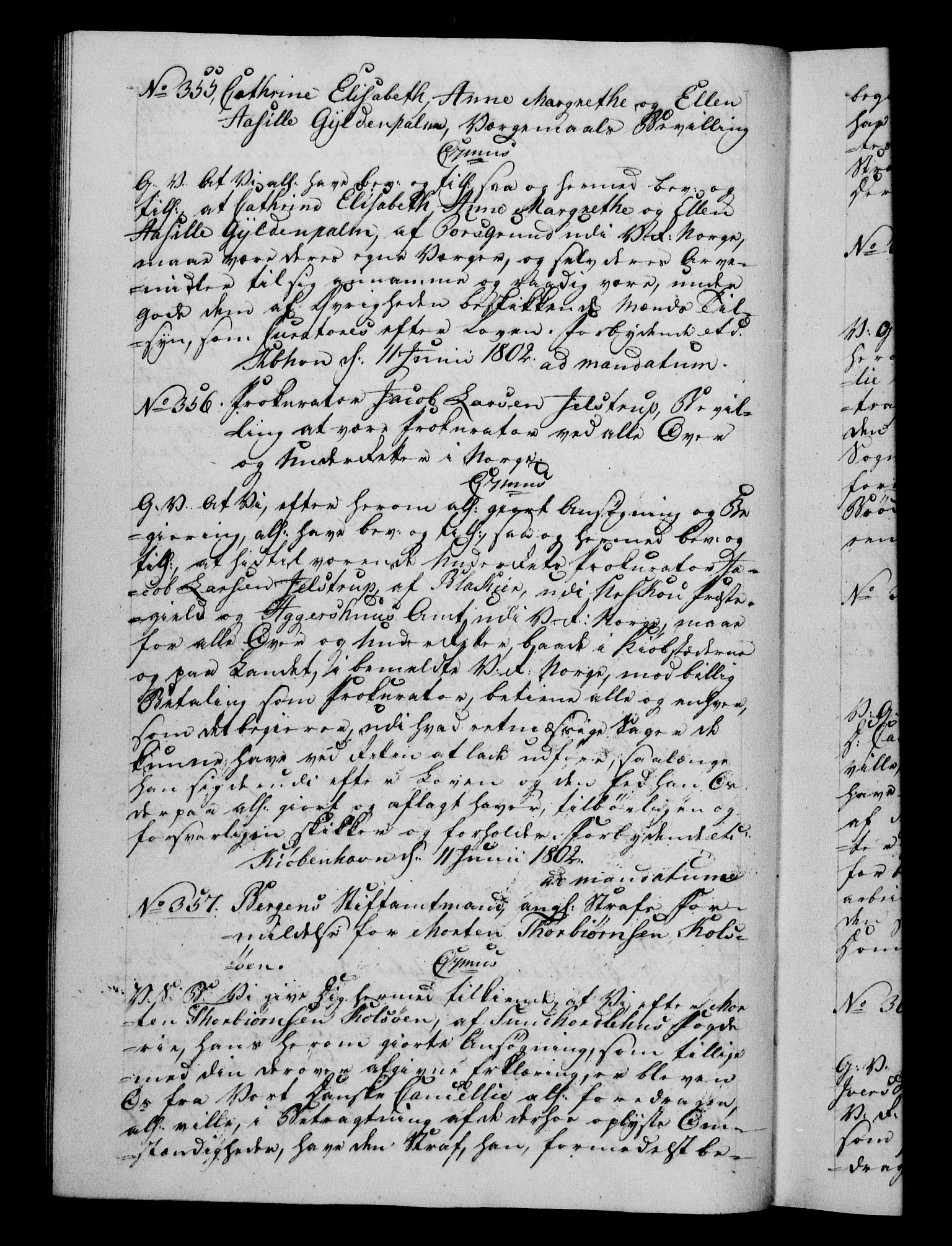 Danske Kanselli 1800-1814, AV/RA-EA-3024/H/Hf/Hfb/Hfba/L0002: Registranter, 1802-1804, p. 47b