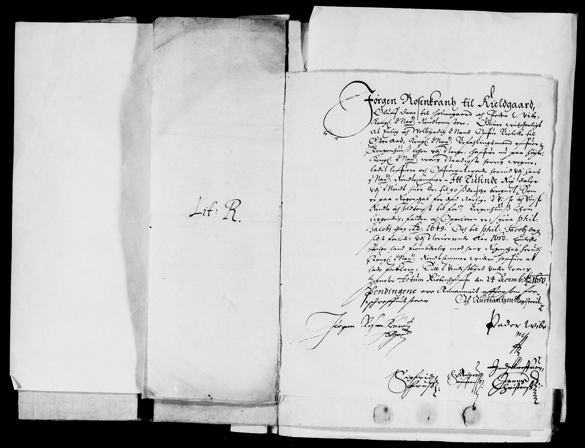 Rentekammeret inntil 1814, Reviderte regnskaper, Lensregnskaper, AV/RA-EA-5023/R/Rb/Rbt/L0114: Bergenhus len, 1649-1650