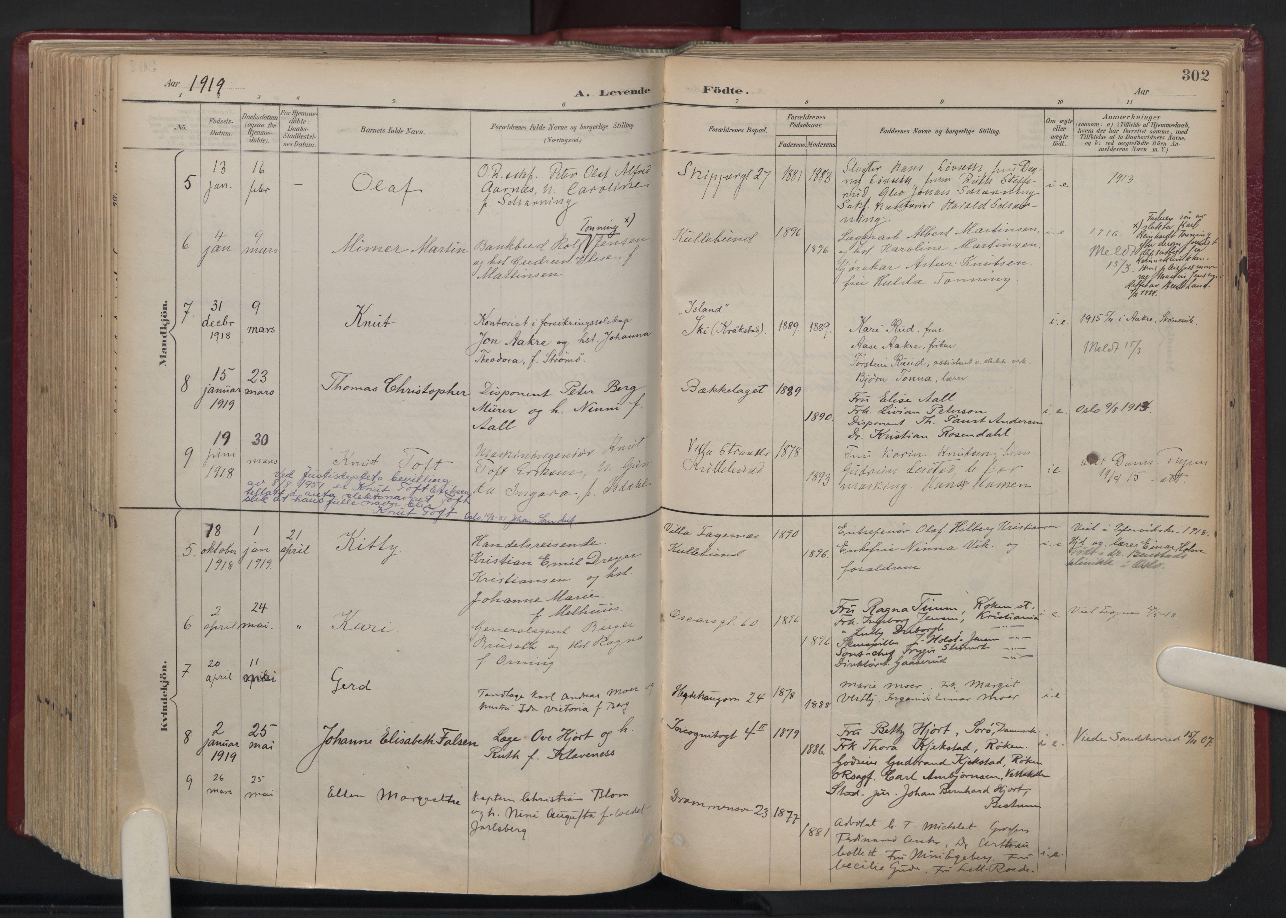 Oslo domkirke Kirkebøker, AV/SAO-A-10752/F/Fa/L0039: Parish register (official) no. 39, 1893-1932, p. 302