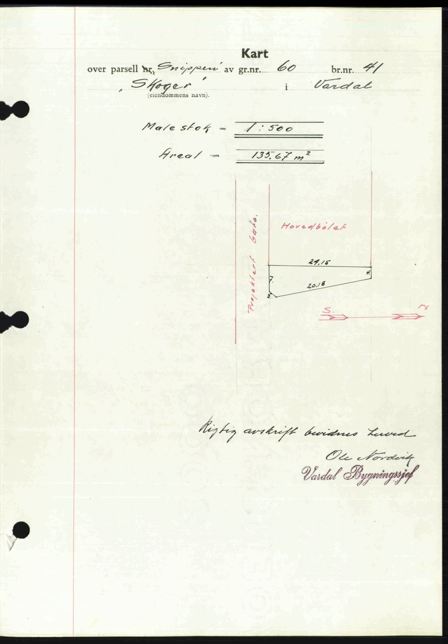 Toten tingrett, SAH/TING-006/H/Hb/Hbc/L0004: Mortgage book no. Hbc-04, 1938-1938, Diary no: : 595/1938