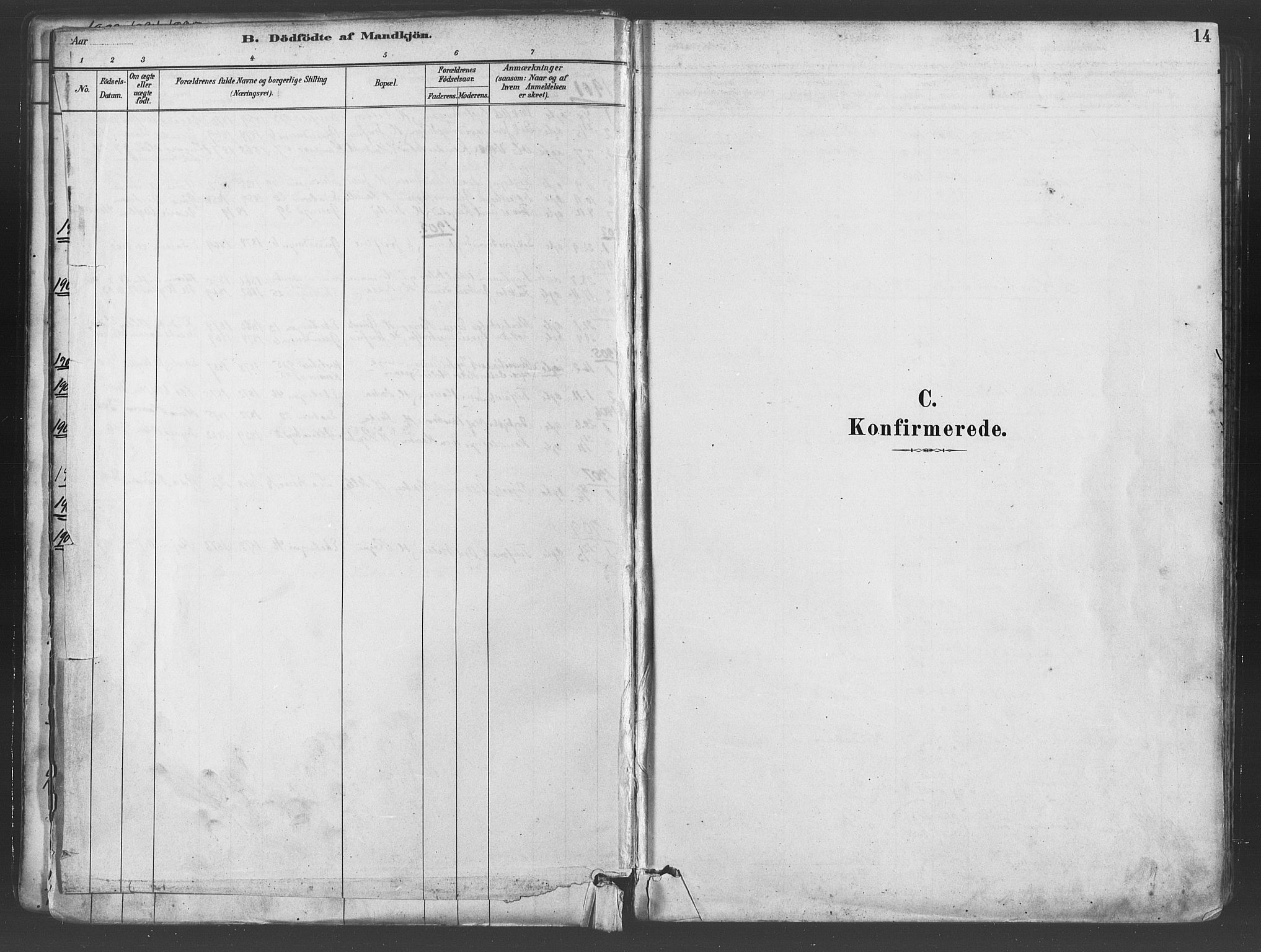 Gamlebyen prestekontor Kirkebøker, SAO/A-10884/F/Fa/L0006: Parish register (official) no. 6, 1881-1890, p. 14