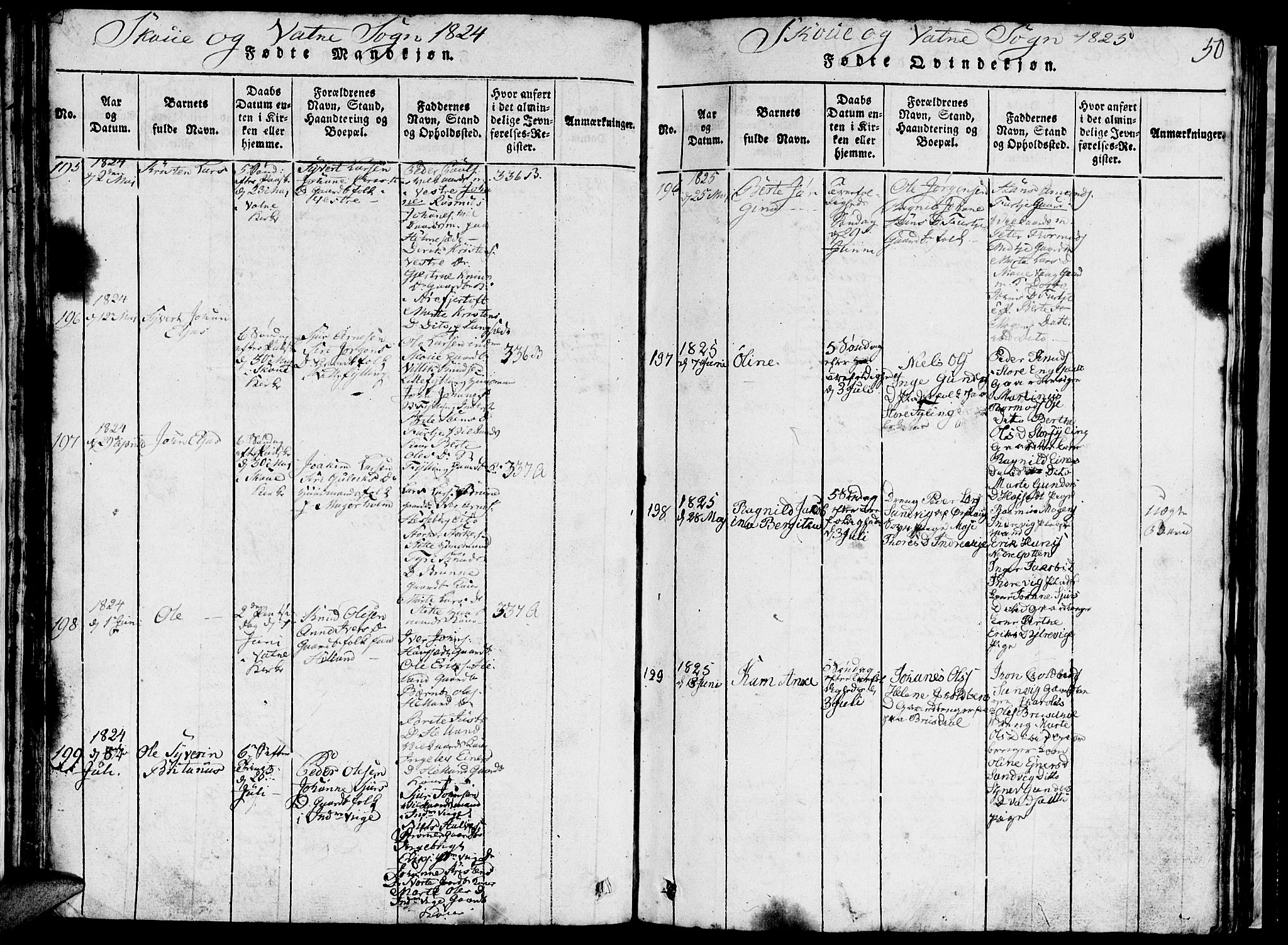 Ministerialprotokoller, klokkerbøker og fødselsregistre - Møre og Romsdal, AV/SAT-A-1454/524/L0360: Parish register (copy) no. 524C01, 1816-1830, p. 50