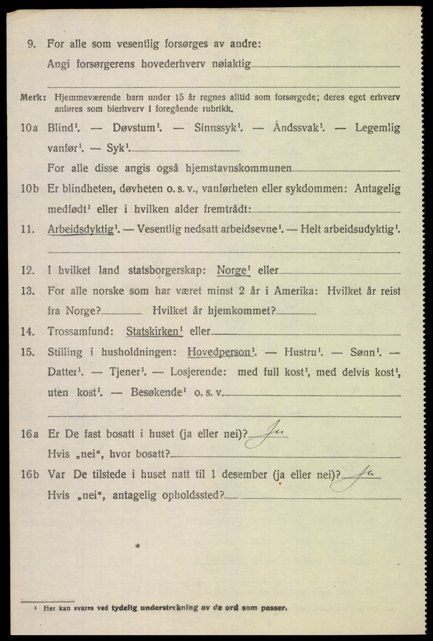 SAH, 1920 census for Fluberg, 1920, p. 2791