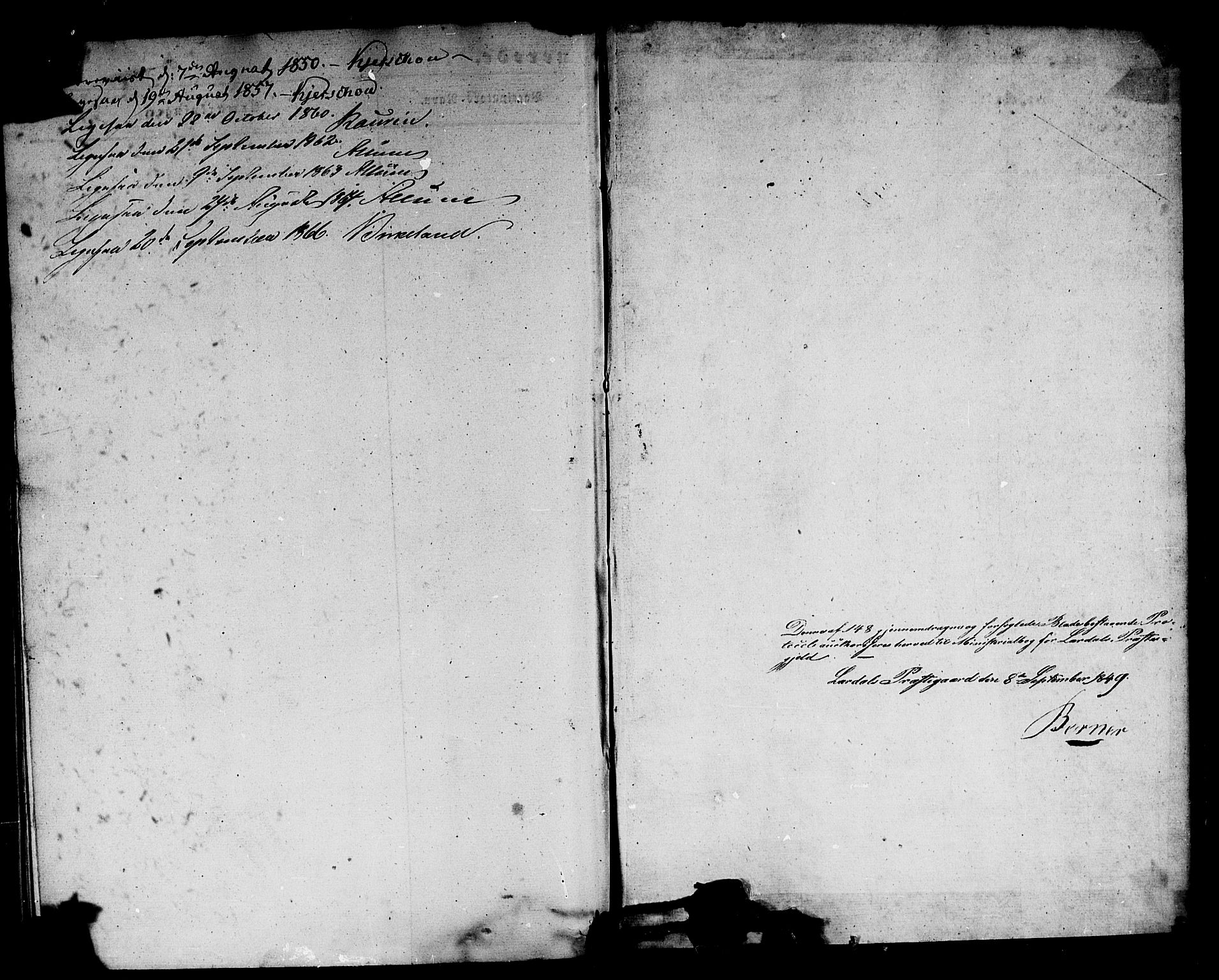 Lærdal sokneprestembete, AV/SAB-A-81201: Parish register (official) no. A 19, 1845-1867, p. 123