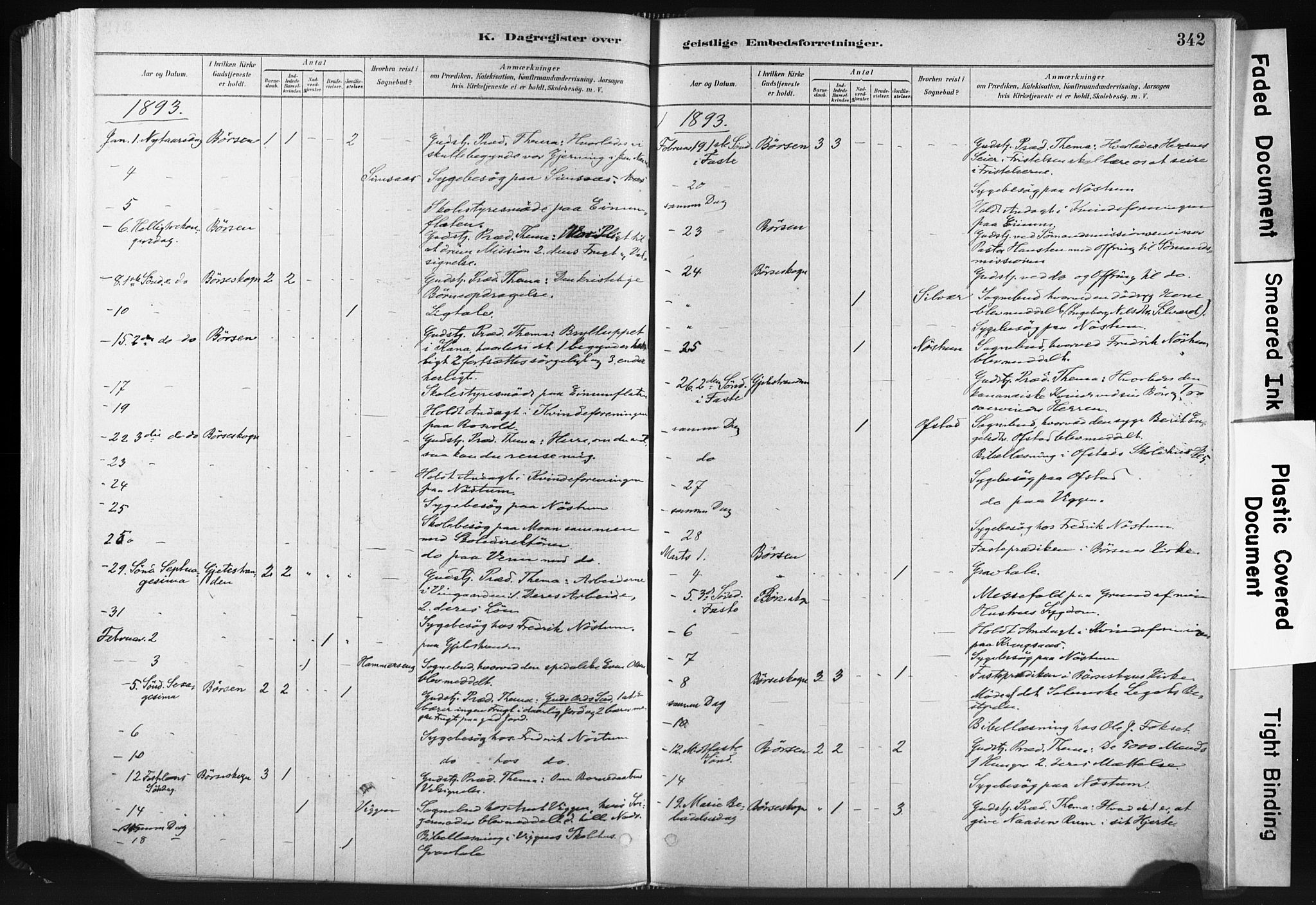 Ministerialprotokoller, klokkerbøker og fødselsregistre - Sør-Trøndelag, SAT/A-1456/665/L0773: Parish register (official) no. 665A08, 1879-1905, p. 342