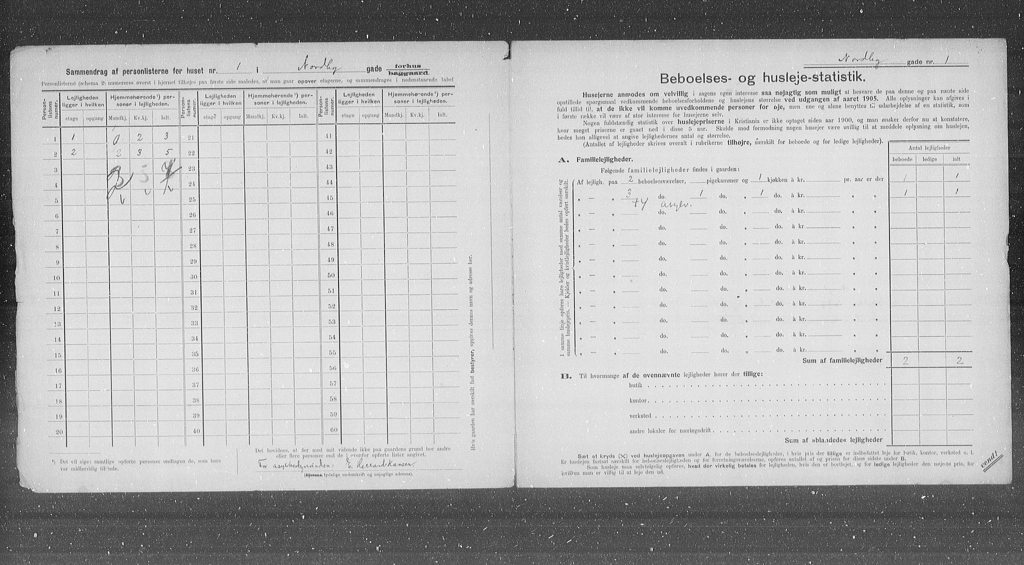 OBA, Municipal Census 1905 for Kristiania, 1905, p. 37739