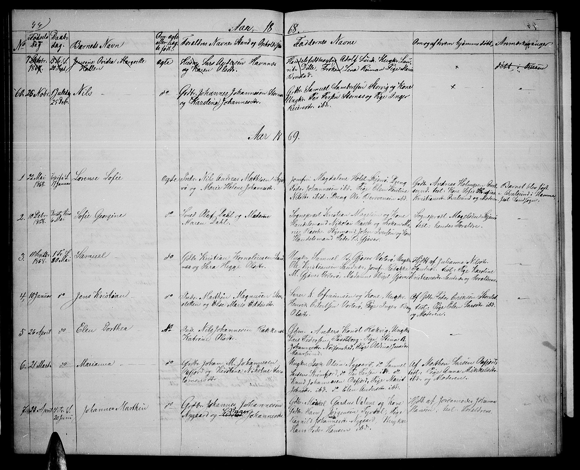 Skjervøy sokneprestkontor, SATØ/S-1300/H/Ha/Hab/L0004klokker: Parish register (copy) no. 4, 1862-1870, p. 44