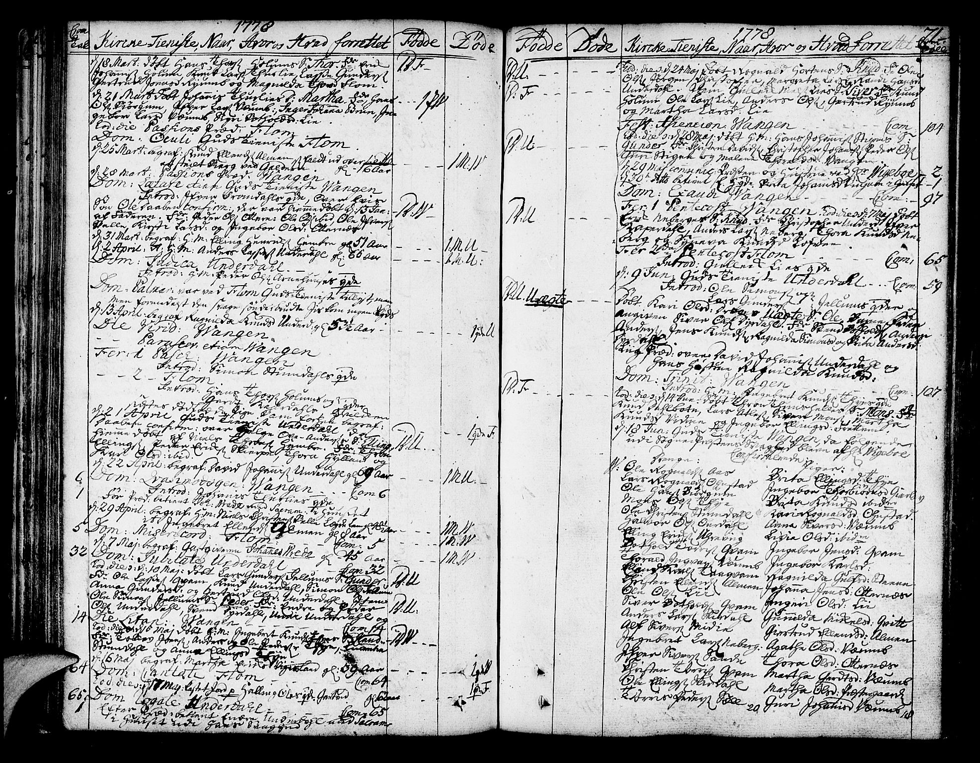 Aurland sokneprestembete, AV/SAB-A-99937/H/Ha/Haa/L0004: Parish register (official) no. A 4, 1756-1801, p. 71