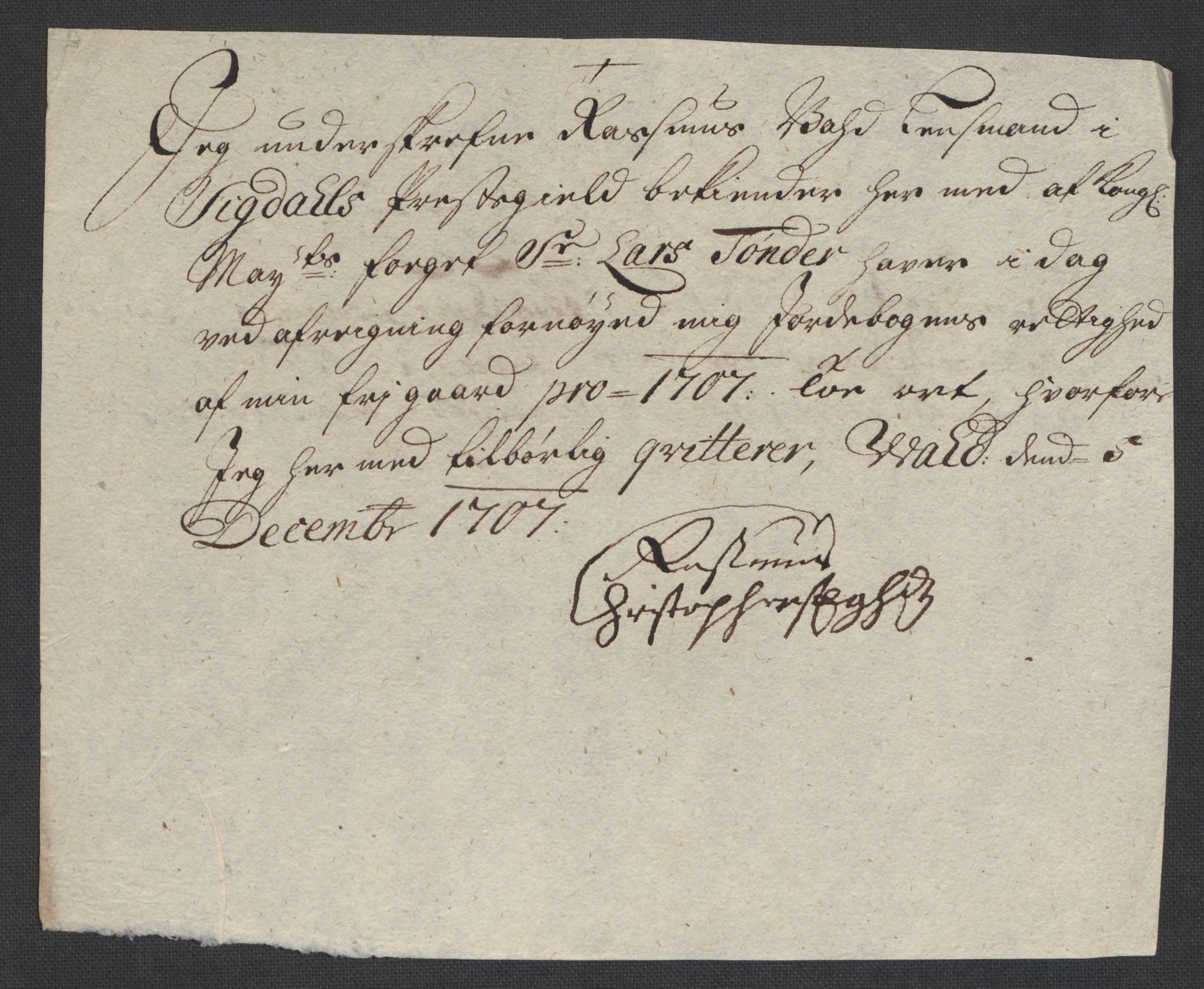 Rentekammeret inntil 1814, Reviderte regnskaper, Fogderegnskap, AV/RA-EA-4092/R22/L1466: Fogderegnskap Ringerike, Hallingdal og Buskerud, 1707, p. 274