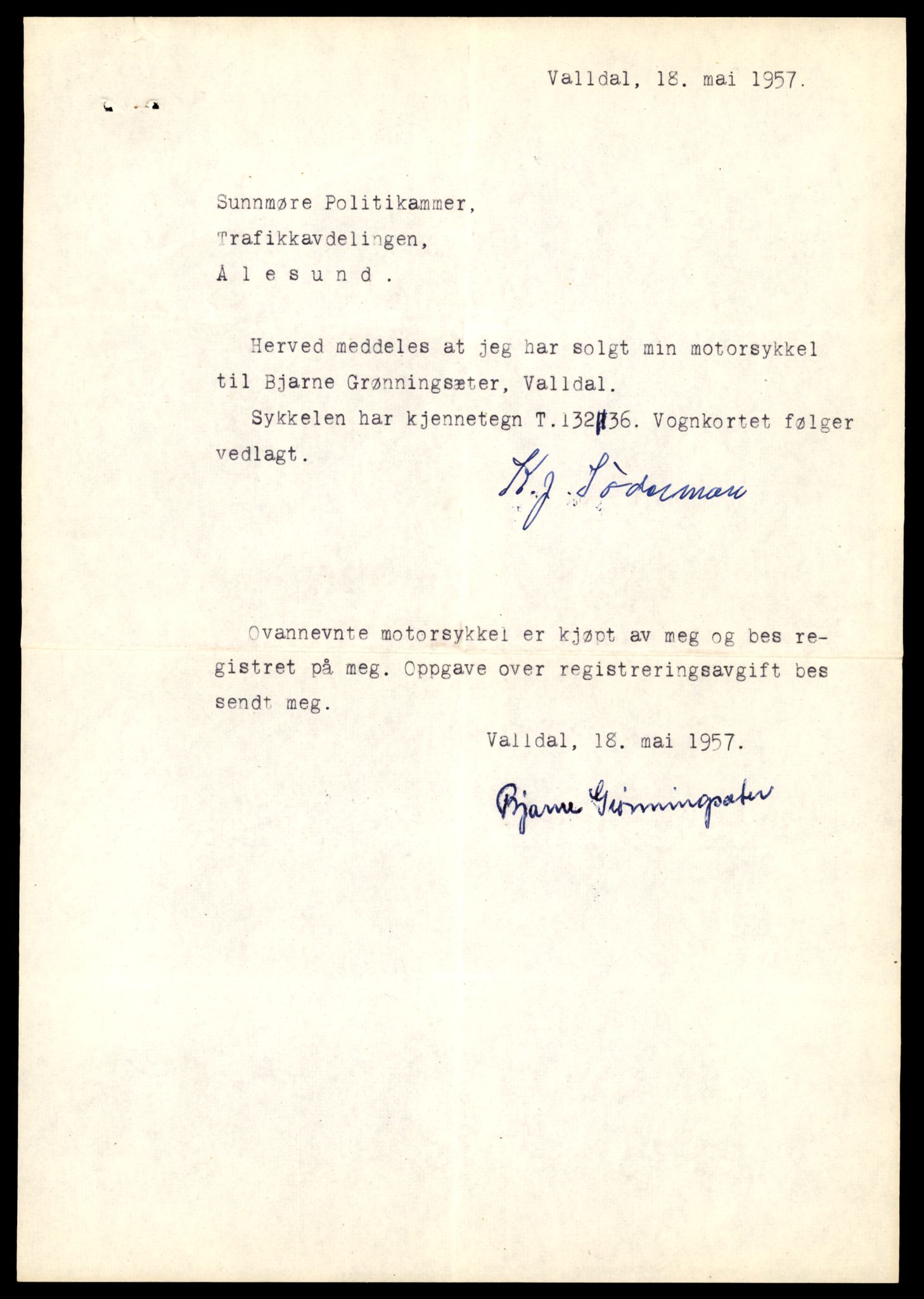 Møre og Romsdal vegkontor - Ålesund trafikkstasjon, AV/SAT-A-4099/F/Fe/L0038: Registreringskort for kjøretøy T 13180 - T 13360, 1927-1998, p. 987