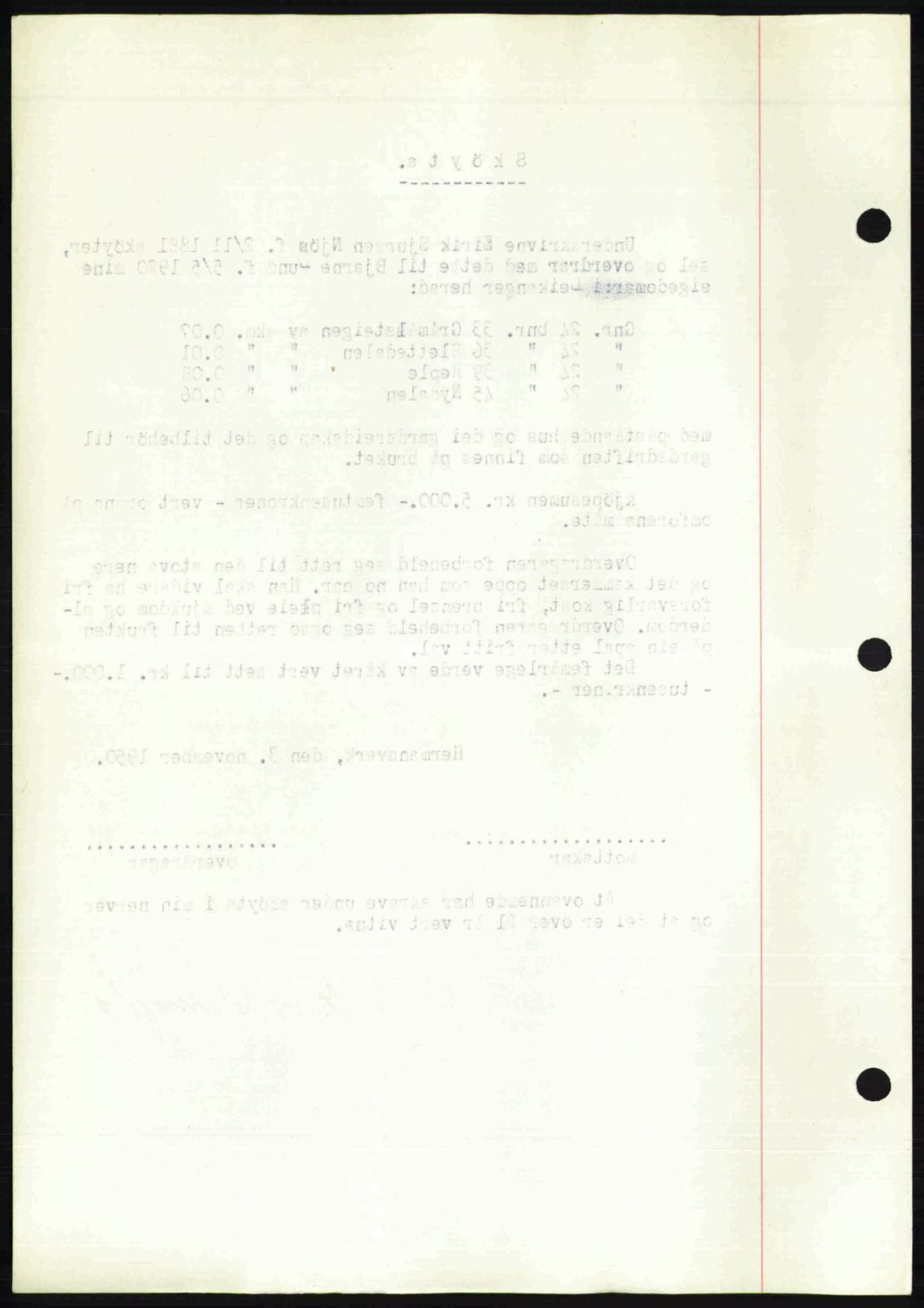 Ytre Sogn tingrett, SAB/A-2601/1/G/Gbb/L0009: Mortgage book no. A6 - A7 (B4), 1950-1950, Diary no: : 1137/1950