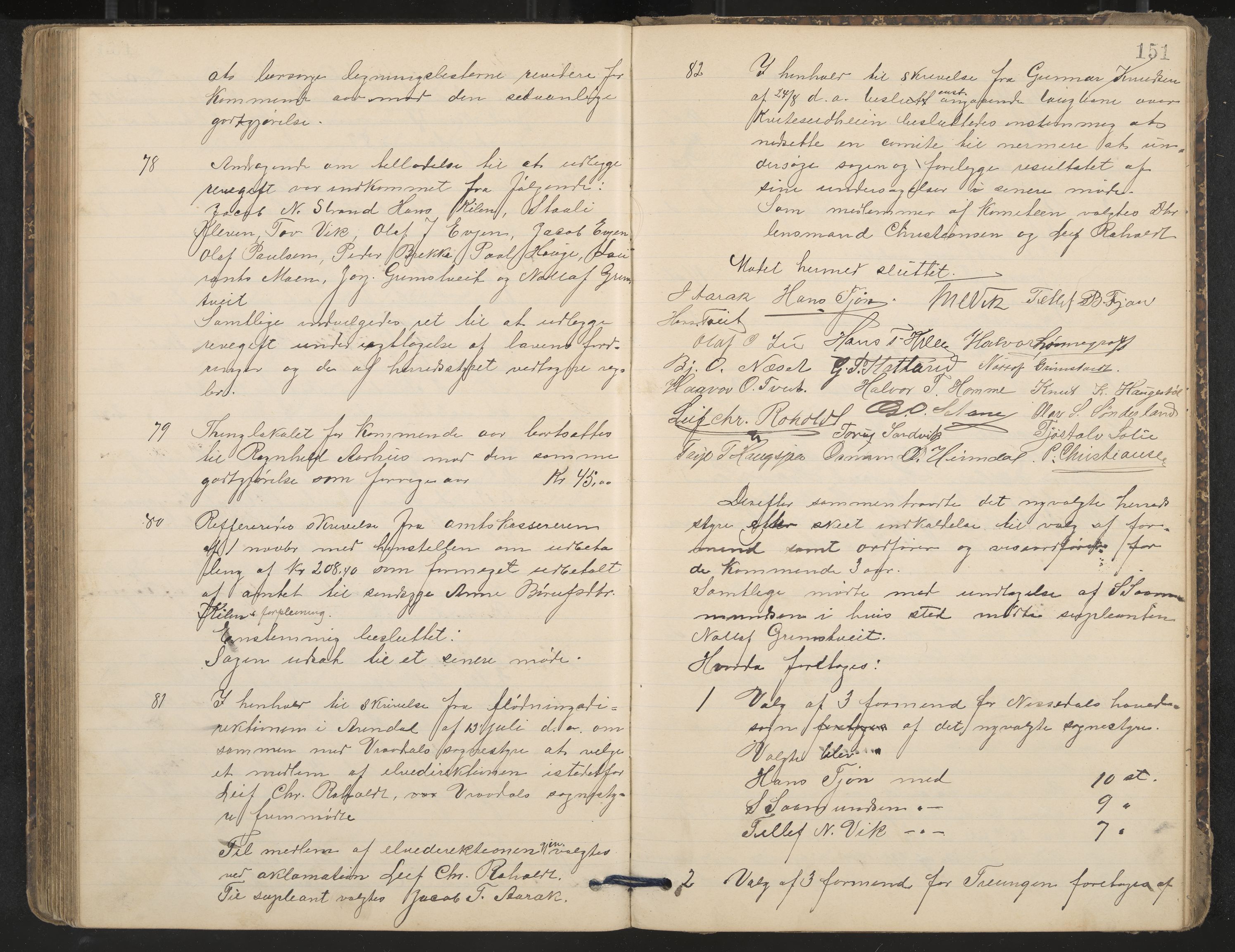 Nissedal formannskap og sentraladministrasjon, IKAK/0830021-1/A/L0003: Møtebok, 1892-1904, p. 151