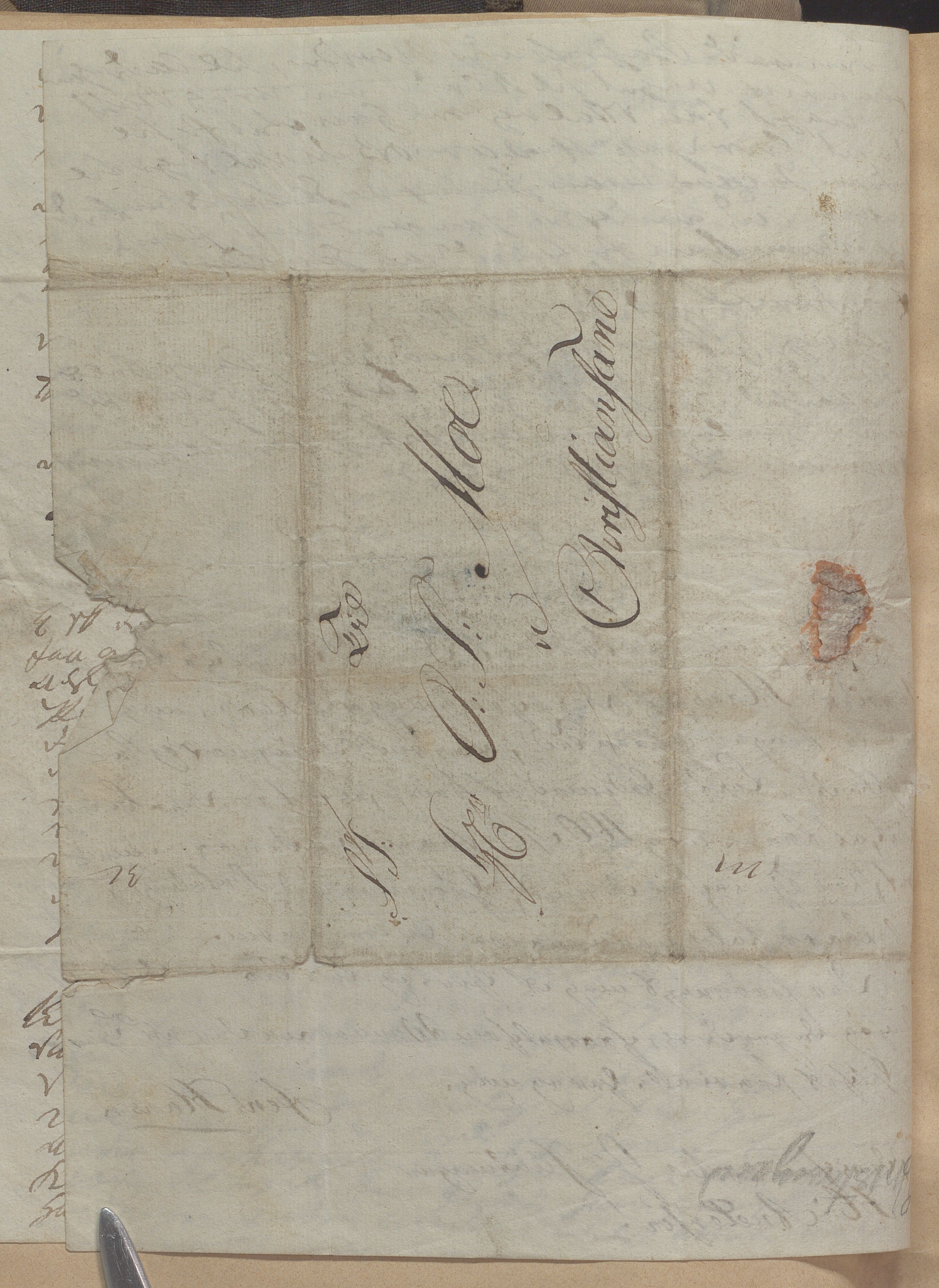 Heggtveitsamlingen, TMF/A-1007/H/L0050: Innbundne brev, Ms A, med innlagt registratur. , 1800-1850