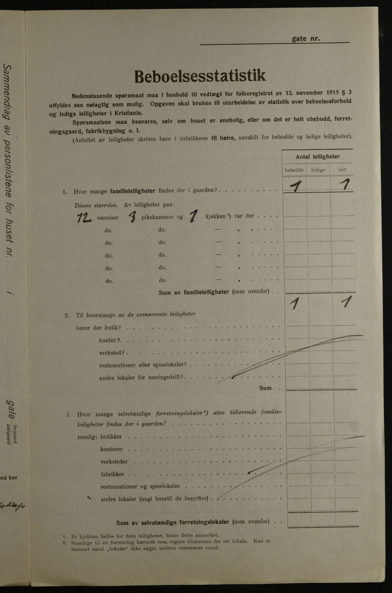 OBA, Municipal Census 1923 for Kristiania, 1923, p. 133051