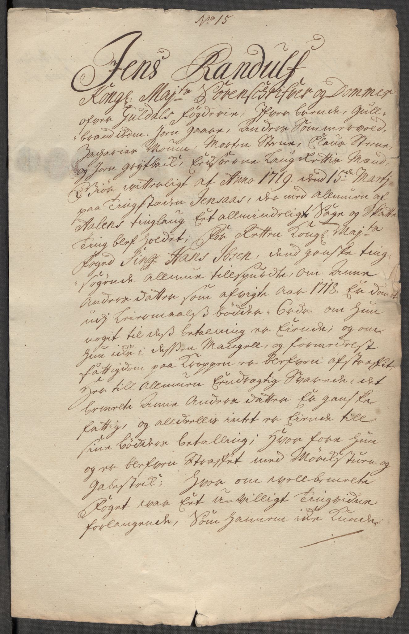 Rentekammeret inntil 1814, Reviderte regnskaper, Fogderegnskap, RA/EA-4092/R60/L3972: Fogderegnskap Orkdal og Gauldal, 1718, p. 320