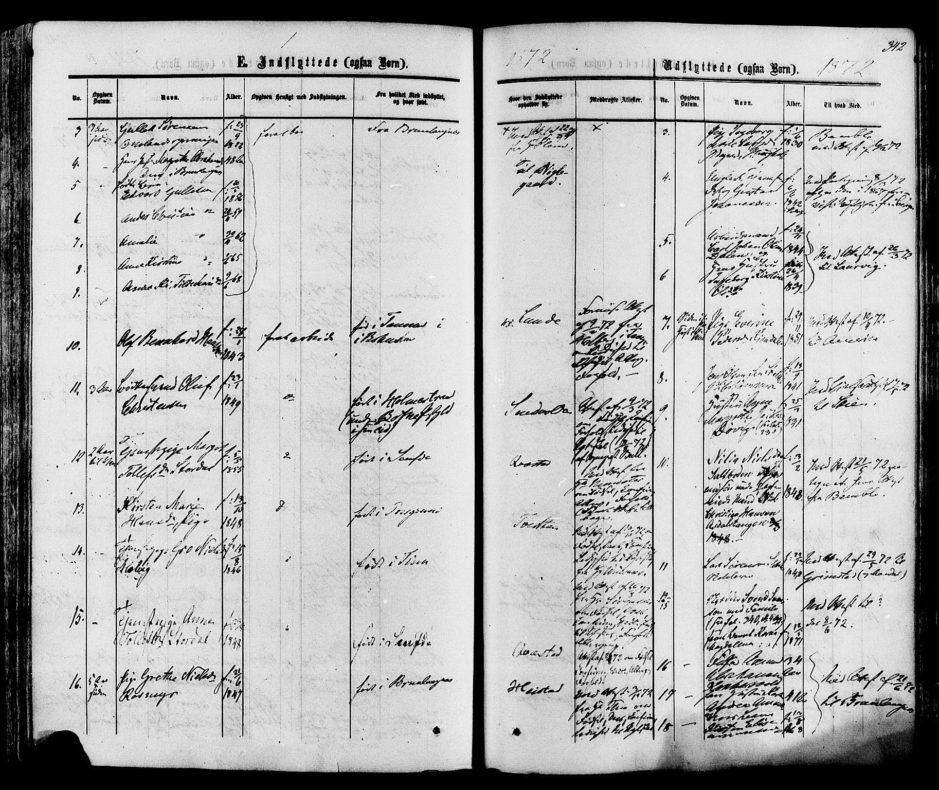 Eidanger kirkebøker, SAKO/A-261/F/Fa/L0010: Parish register (official) no. 10, 1859-1874, p. 342
