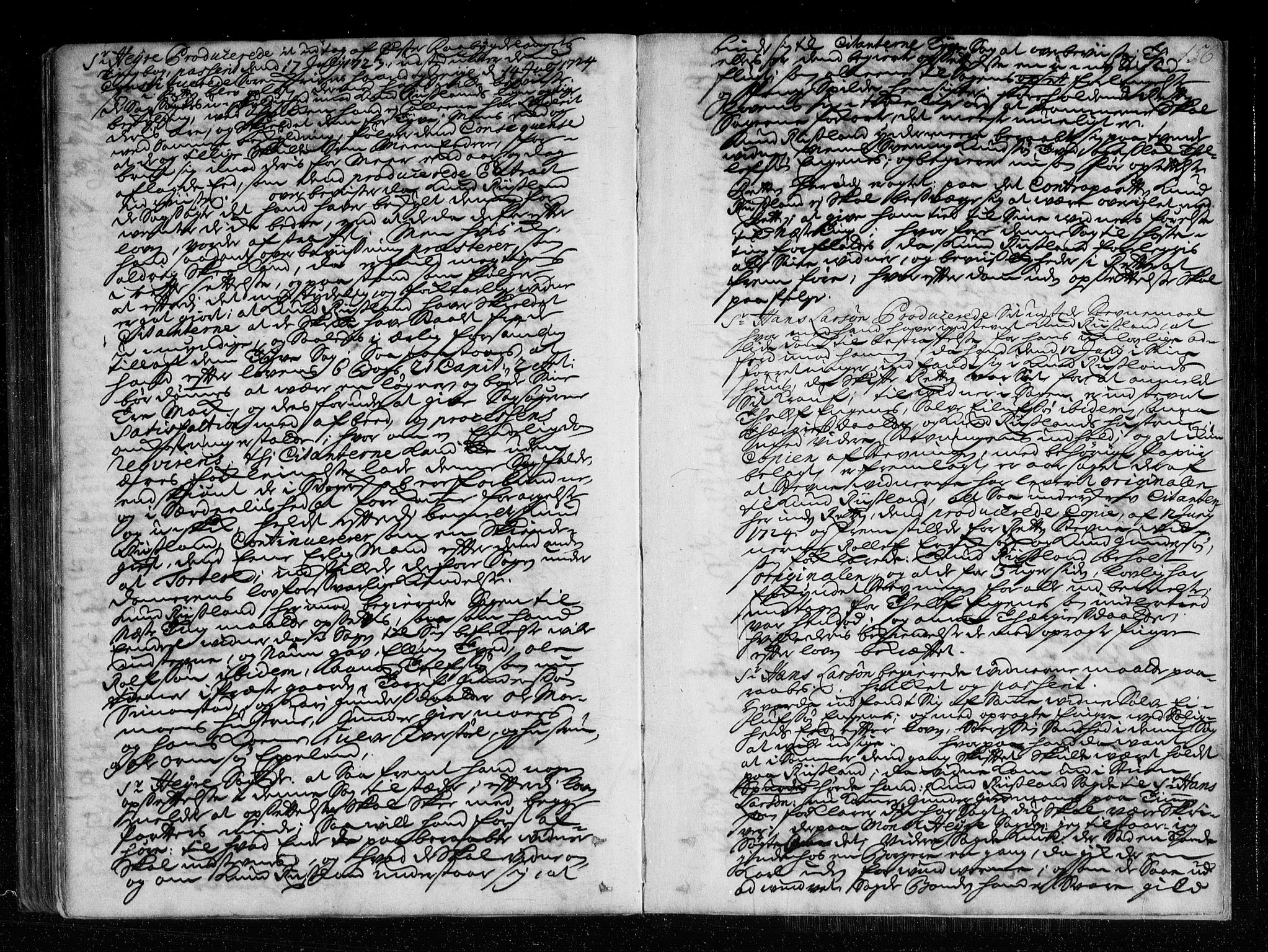 Østre Råbyggelag sorenskriveri, AV/SAK-1221-0016/F/Fa/L0009: Tingbok nr 8, 1722-1724, p. 155b-156a