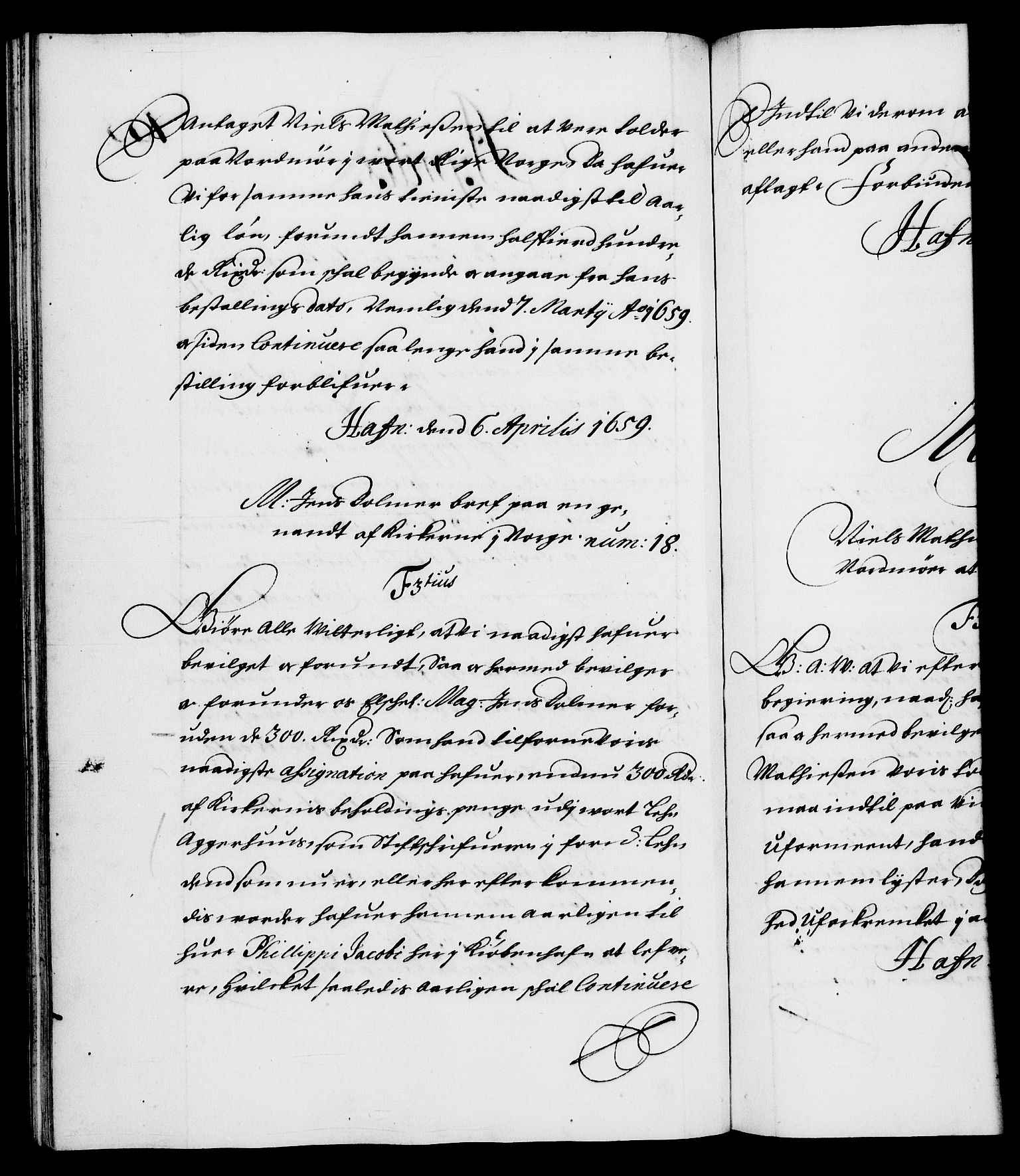 Danske Kanselli 1572-1799, RA/EA-3023/F/Fc/Fca/Fcaa/L0009: Norske registre (mikrofilm), 1657-1660, p. 133b