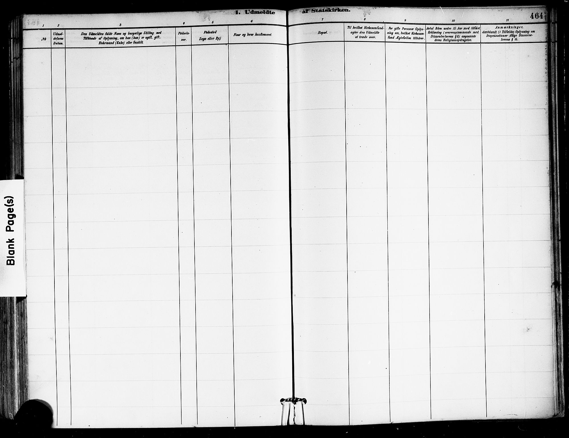 Tønsberg kirkebøker, AV/SAKO-A-330/F/Fa/L0011: Parish register (official) no. I 11, 1881-1890, p. 464