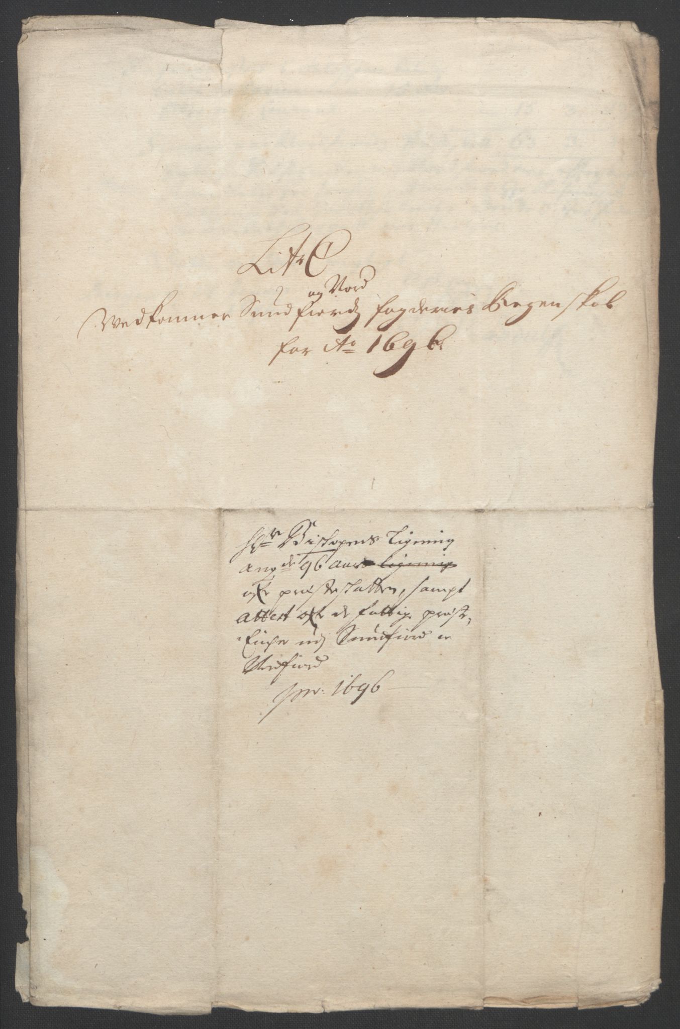 Rentekammeret inntil 1814, Reviderte regnskaper, Fogderegnskap, AV/RA-EA-4092/R53/L3422: Fogderegnskap Sunn- og Nordfjord, 1695-1696, p. 278