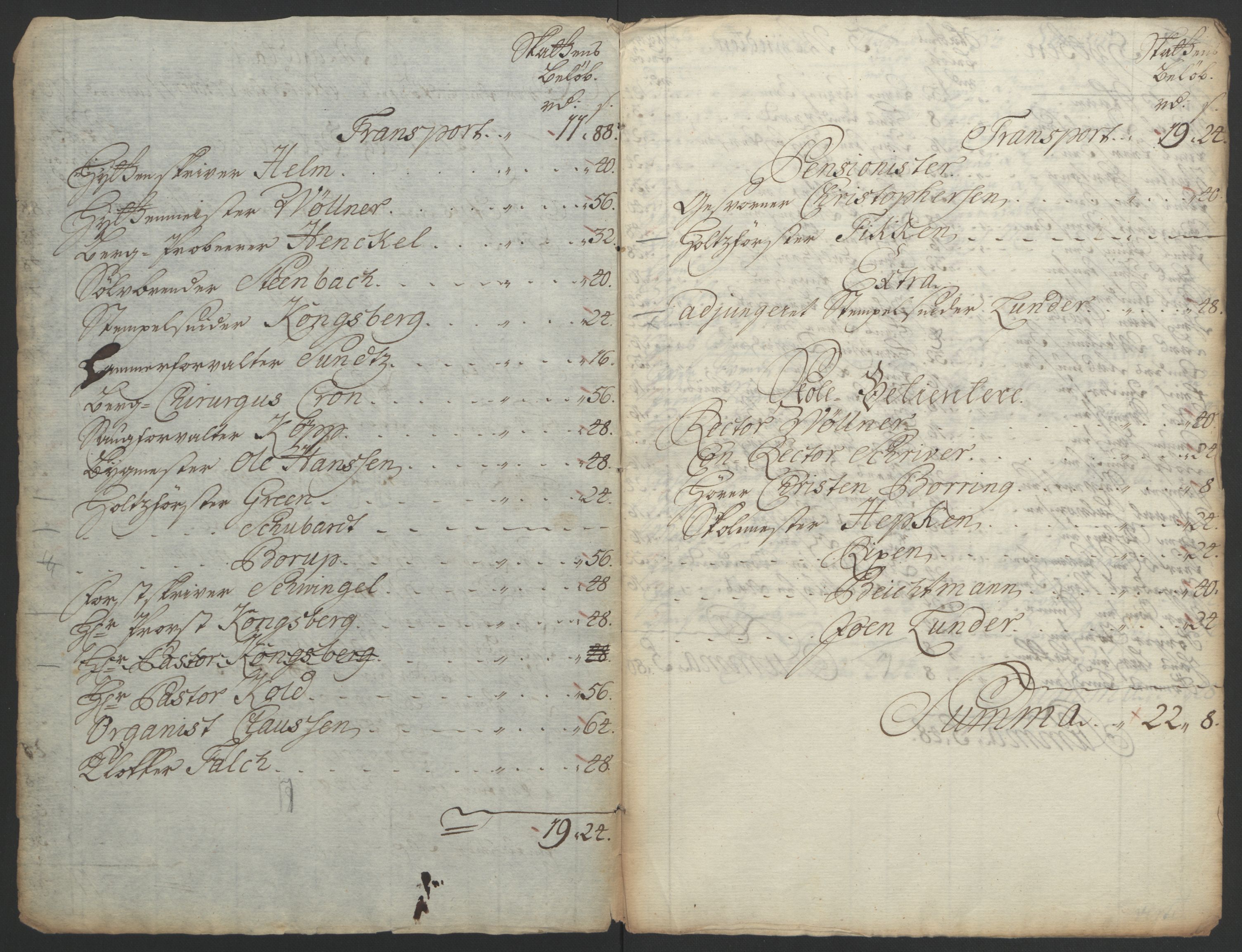 Rentekammeret inntil 1814, Reviderte regnskaper, Bergverksregnskaper, RA/EA-3222/R/Rc/Rca/L0843: Ekstraskatt, 1762-1765, p. 140